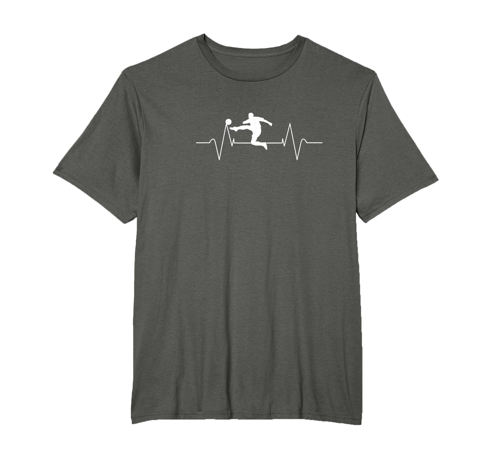 Soccer Heartbeat Soccer Player Gift T-Shirt - Streetwear Style Men Women - T-Shirt, Sweatshirt, Hoodie