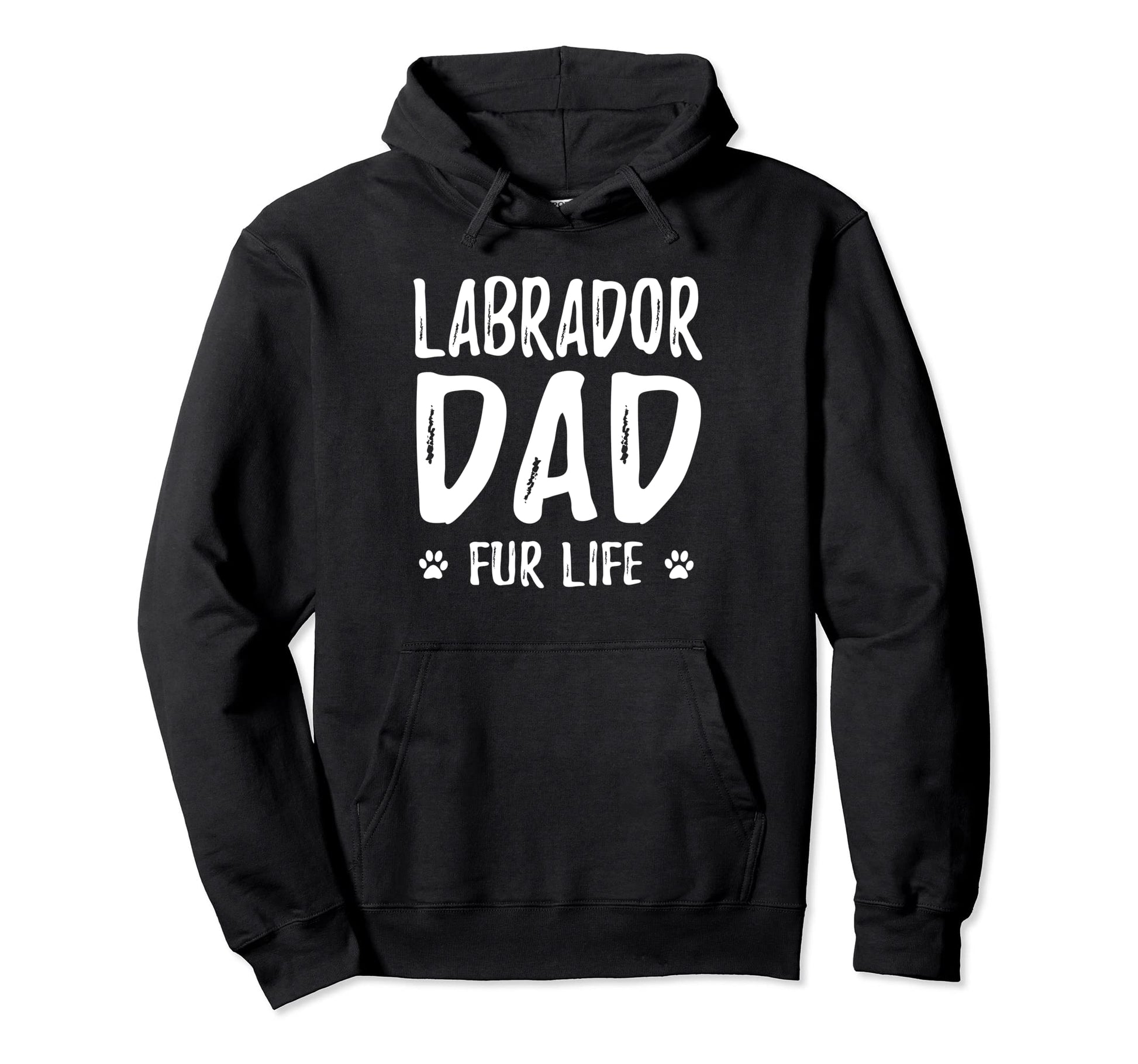 Labrador Dad Fur Life Funny Dog Dad Gift Hoodie - Unique Graphic Men Women - T-Shirt, Sweatshirt, Hoodie