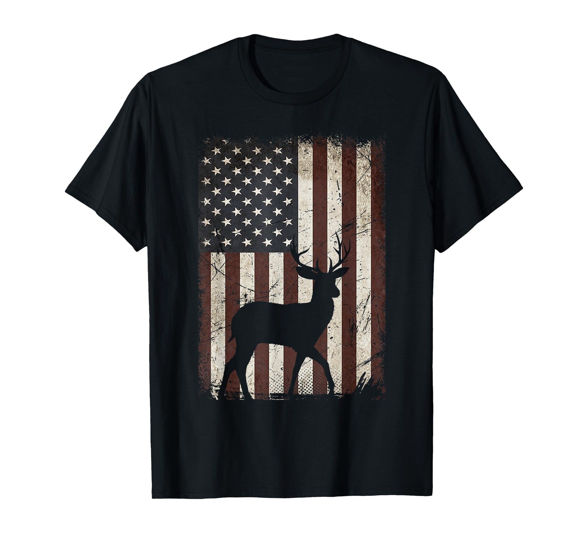 Deer Hunting American Camouflage T-Shirt - Unique Graphic for Adults - T-Shirt, Sweatshirt, Hoodie