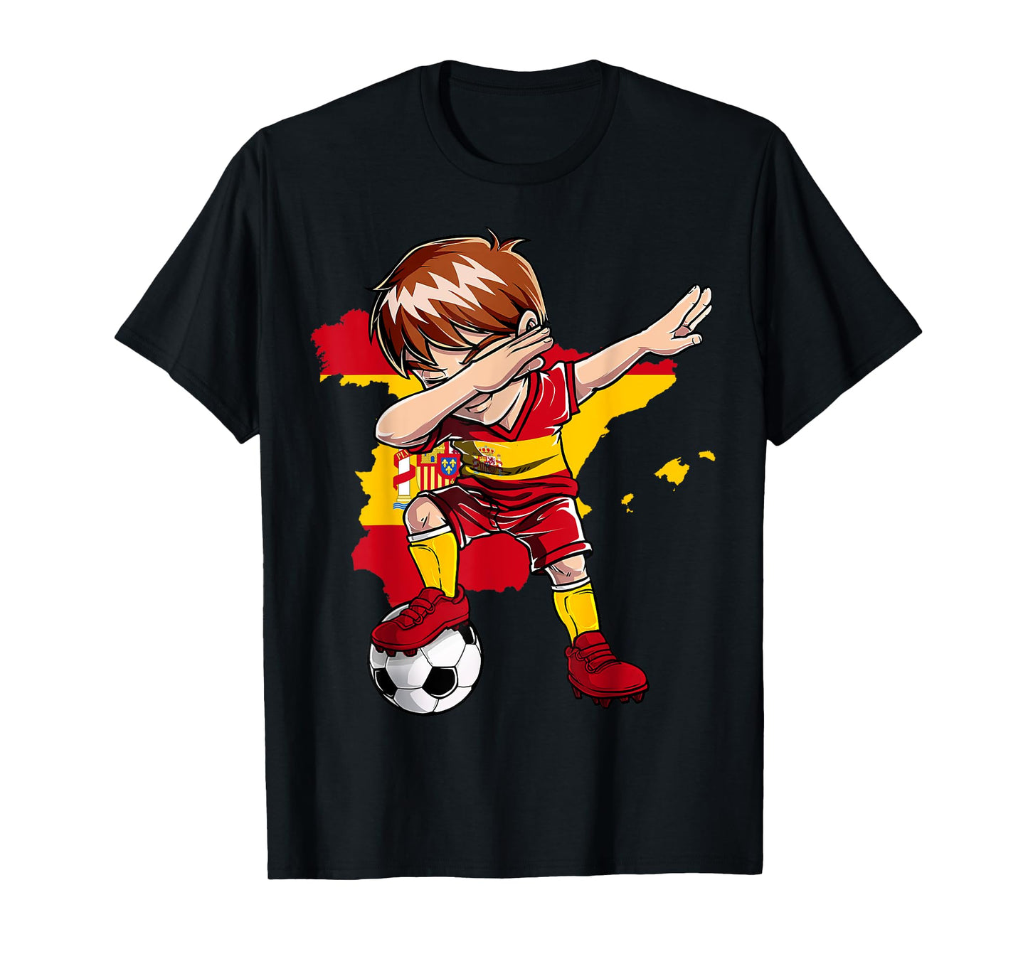 Dabbing Soccer Spain Jersey T-Shirt - Casual Everyday Wear for Adults - T-Shirt, Sweatshirt, Hoodie