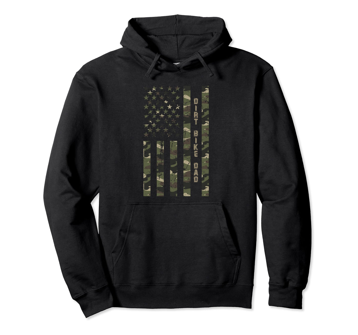 Dirt Bike Dad United States Distressed Hoodie - Minimalist Print Unisex - T-Shirt, Sweatshirt, Hoodie