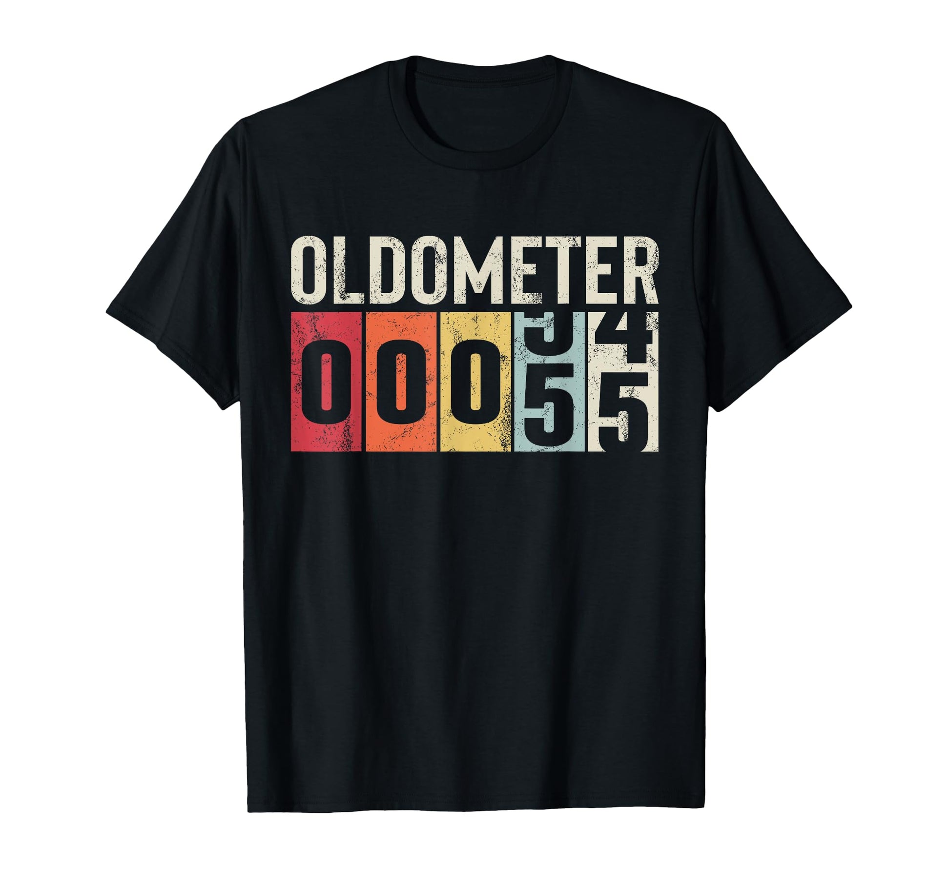 Funny 55 Years Old Oldometer 55Th T-Shirt - Unique Graphic Men Women - T-Shirt, Sweatshirt, Hoodie