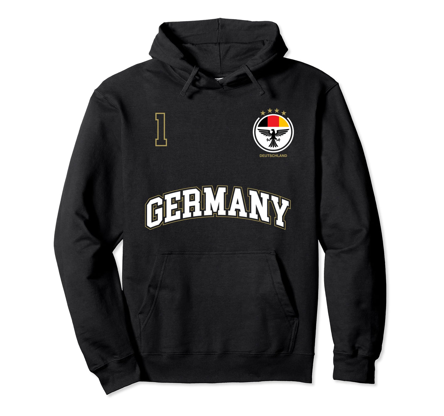 Germany Soccer No 1 Sports Team Hoodie - Casual Everyday Wear Men Women - T-Shirt, Sweatshirt, Hoodie