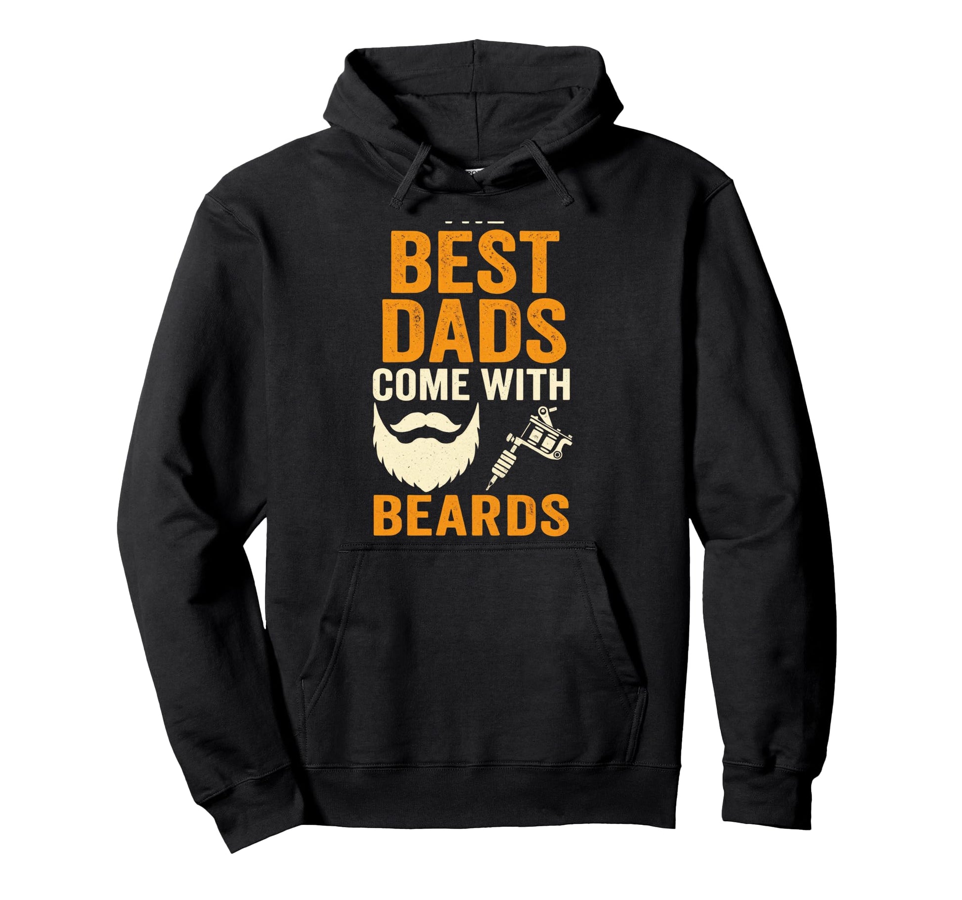 Best Dads Beard Tattoo Biker Dad Hoodie - Aesthetic Graphic Unisex - T-Shirt, Sweatshirt, Hoodie