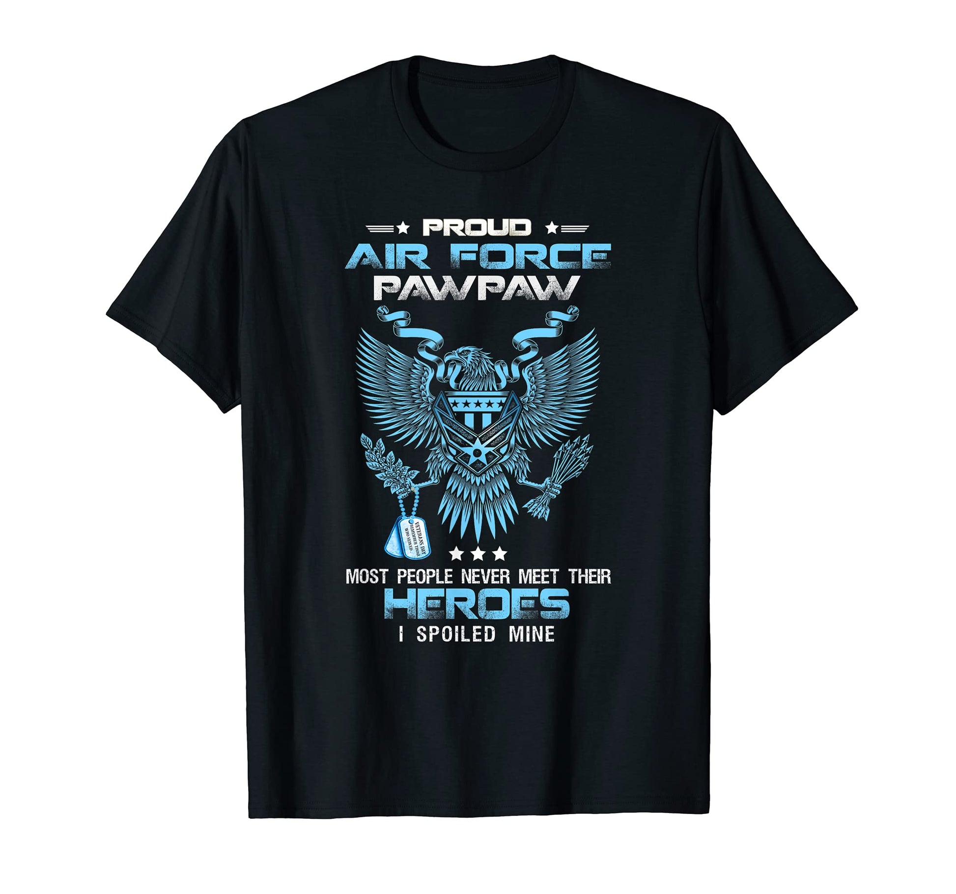 Proud Air Force Pawpaw Usaf Dad T-Shirt - Custom Art Print Men Women - T-Shirt, Sweatshirt, Hoodie