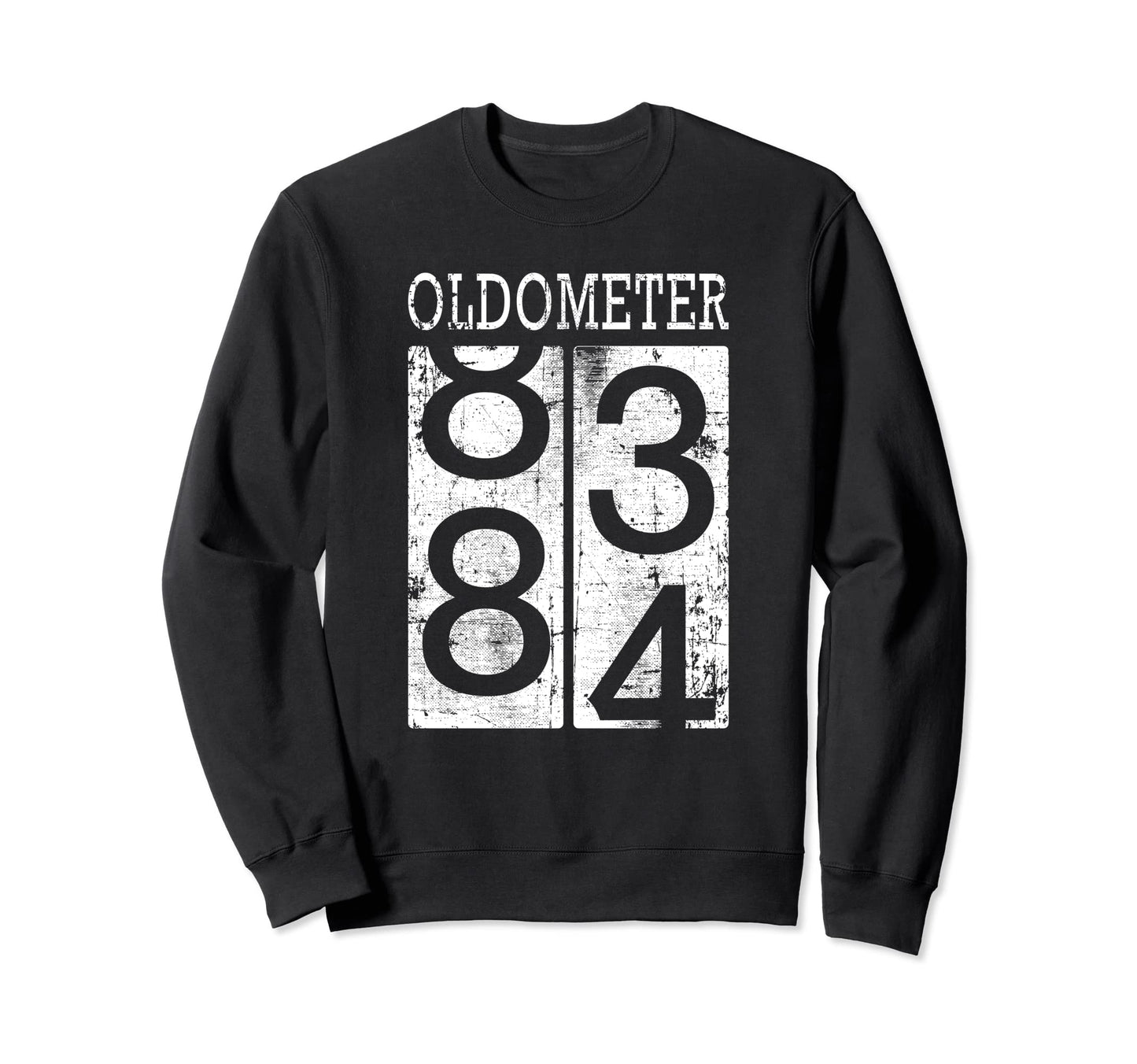 Oldometer Funny 84Th Birthday Sweatshirt - Unique Graphic Men Women - T-Shirt, Sweatshirt, Hoodie