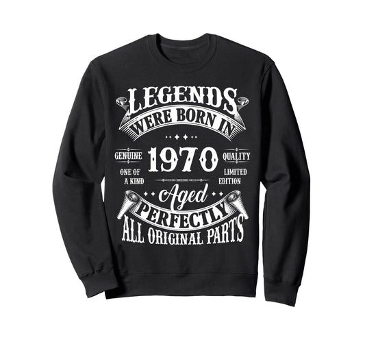 56Th Birthday Gift Legends Born Sweatshirt - Aesthetic Graphic for Adults - T-Shirt, Sweatshirt, Hoodie
