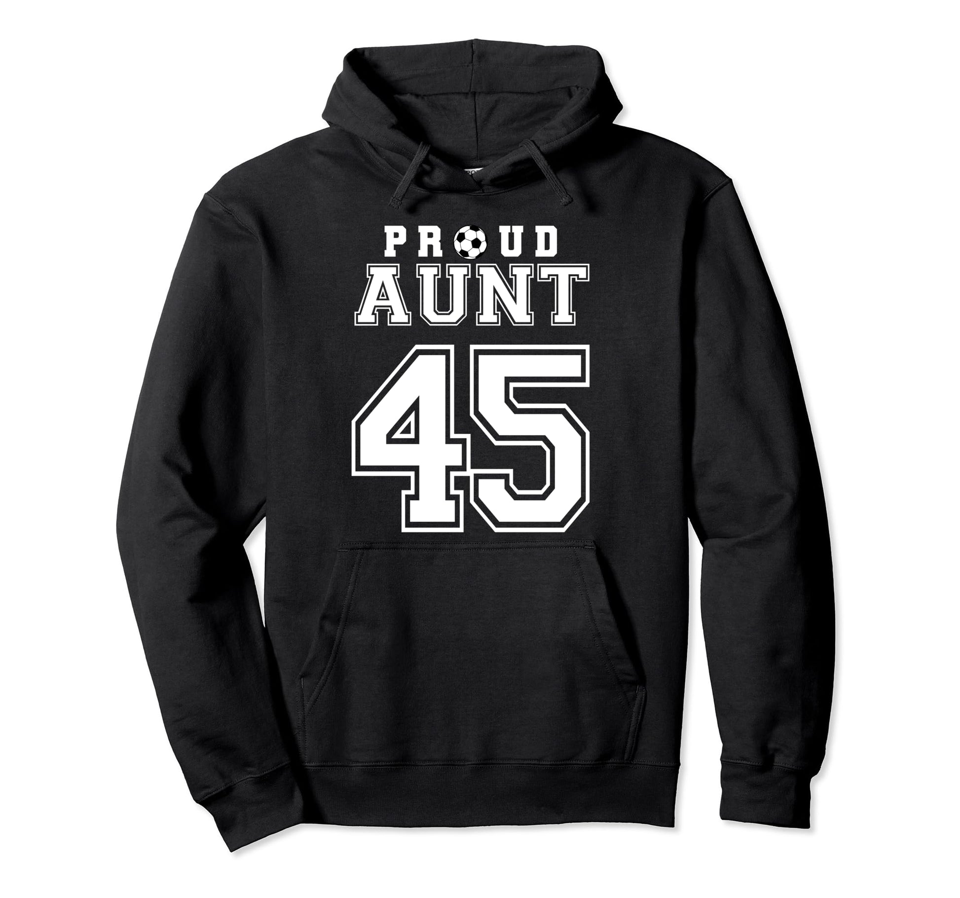 Number 45 Custom Proud Soccer Futbol Hoodie - Aesthetic Graphic for Adults - T-Shirt, Sweatshirt, Hoodie
