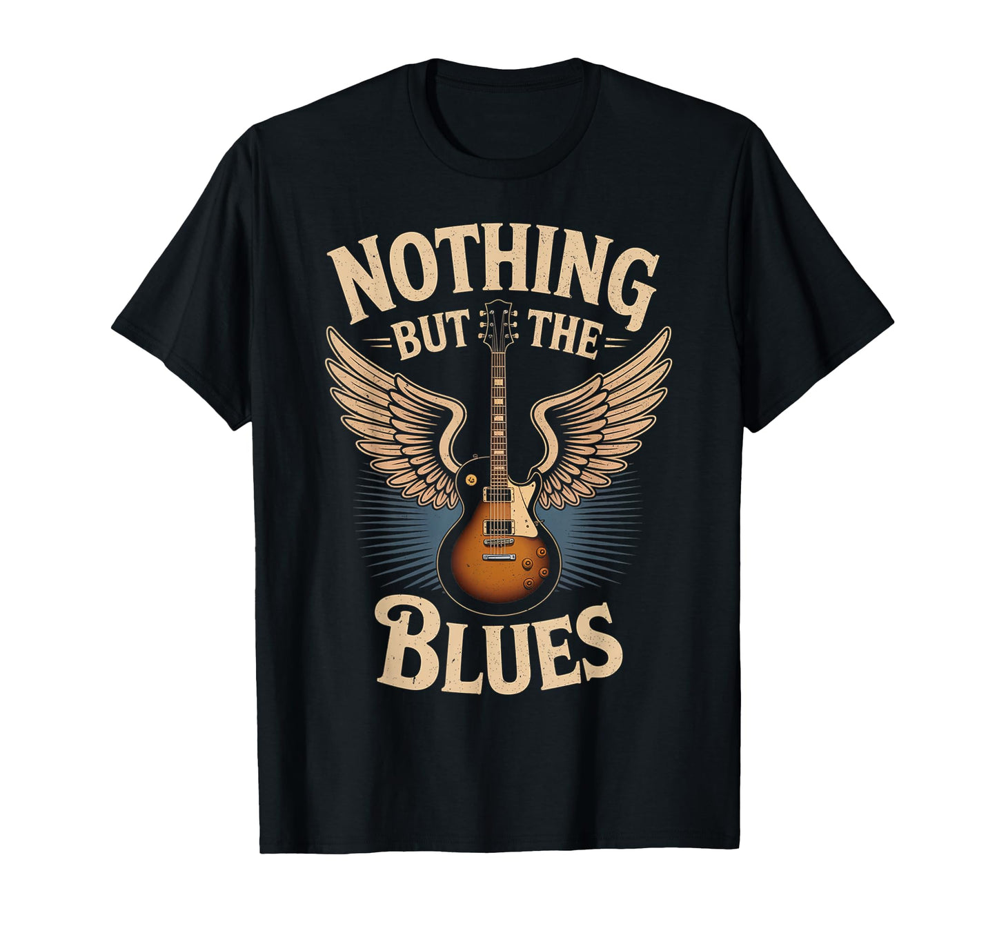 Guitarist Musician Blues Guitar Blues T-Shirt - Graphic Print for Adults - T-Shirt, Sweatshirt, Hoodie