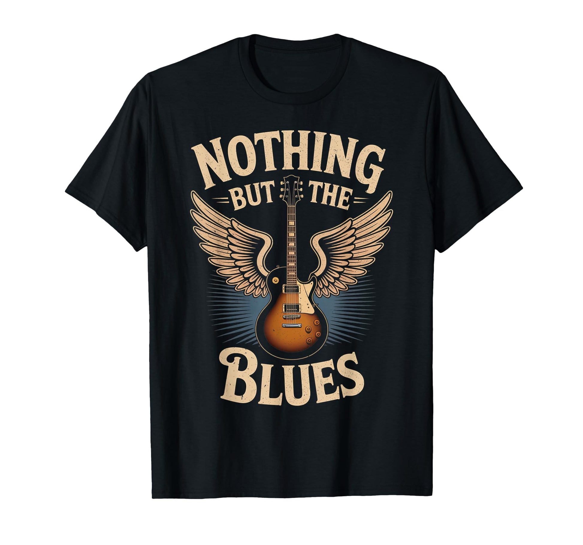 Guitarist Musician Blues Guitar Blues T-Shirt - Graphic Print for Adults - T-Shirt, Sweatshirt, Hoodie