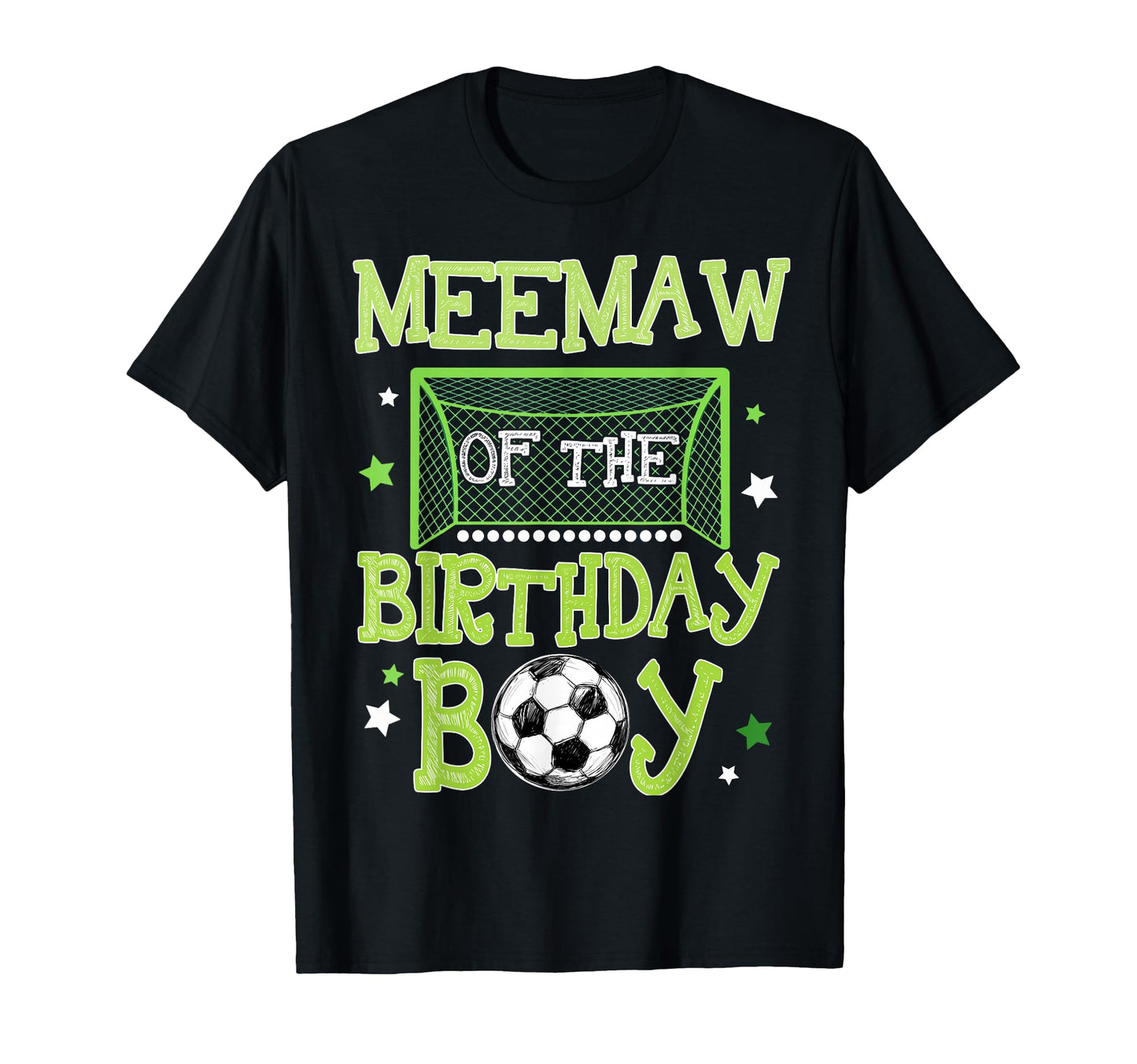 Meemaw Birthday Soccer Family Matching T-Shirt - Trendy Graphic Unisex - T-Shirt, Sweatshirt, Hoodie