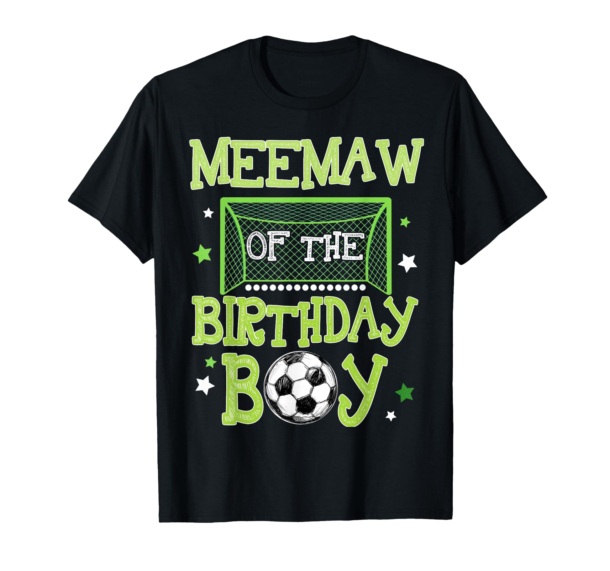 Meemaw Birthday Soccer Family Matching T-Shirt - Trendy Graphic Unisex - T-Shirt, Sweatshirt, Hoodie