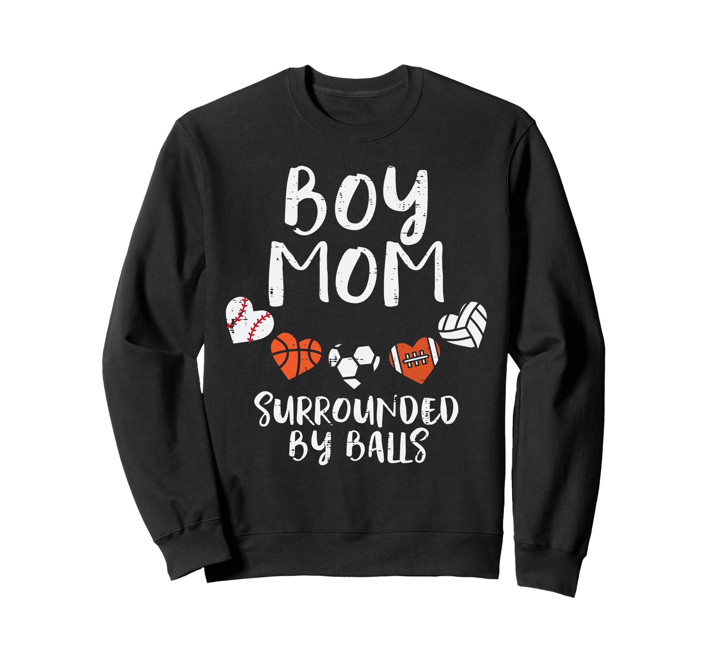 Mom Basketball Baseball Football Sweatshirt - Novelty Apparel Unisex - T-Shirt, Sweatshirt, Hoodie