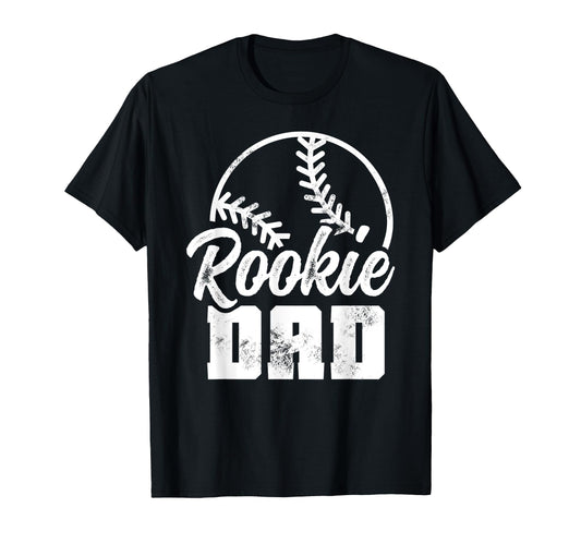 Baseball Dad Softball Game Rookie T-Shirt - Minimalist Print for Adults - T-Shirt, Sweatshirt, Hoodie