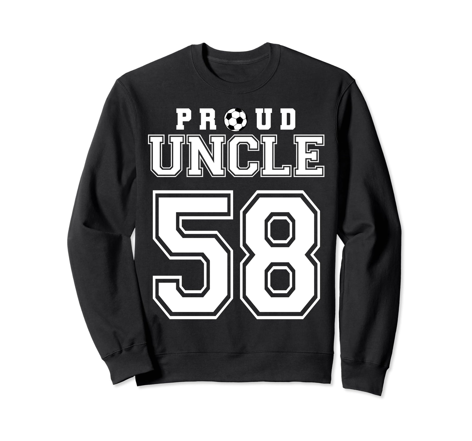 Number 58 Custom Proud Soccer Futbol Sweatshirt - Aesthetic Graphic Unisex - T-Shirt, Sweatshirt, Hoodie