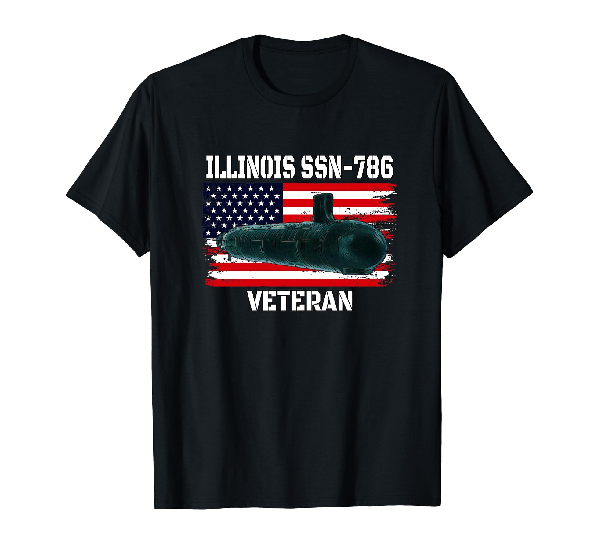 Submarine Uss Illinois Ssn 786 Veteran T-Shirt - Novelty Apparel Unisex - T-Shirt, Sweatshirt, Hoodie
