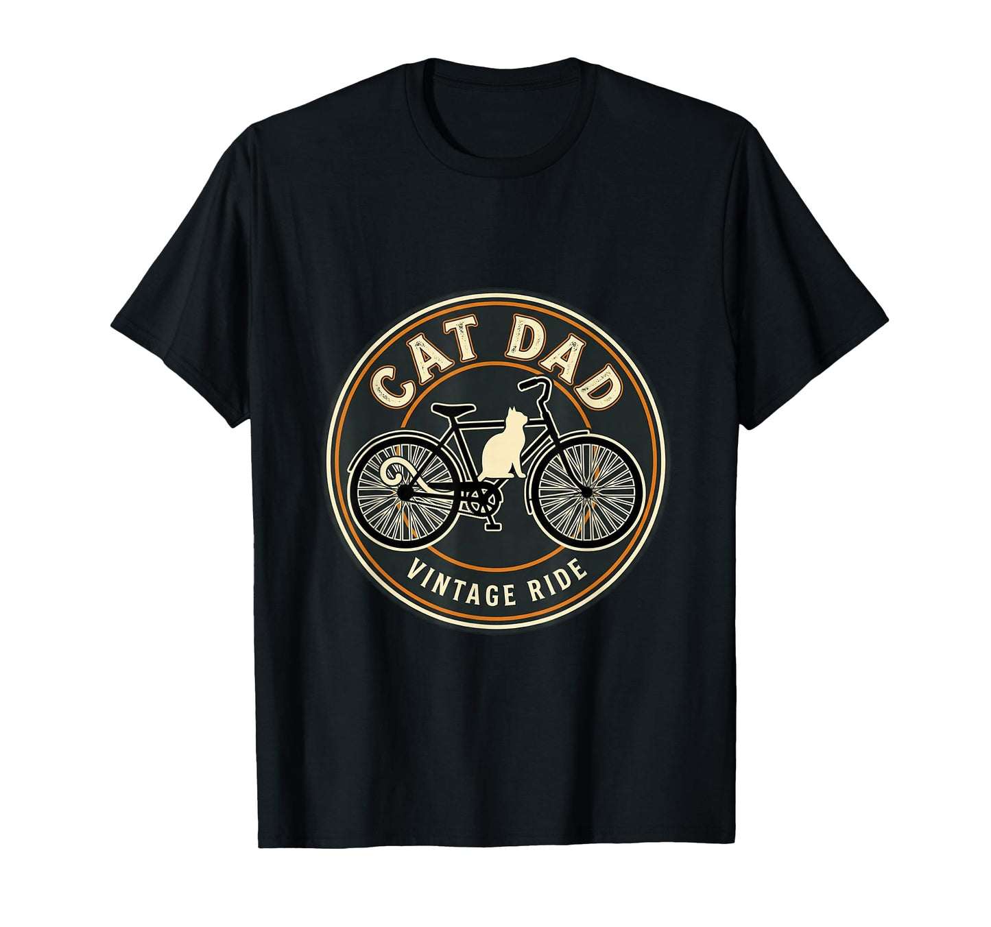 Cat Dad Cycling Adventure T-Shirt - Minimalist Print Men Women - T-Shirt, Sweatshirt, Hoodie