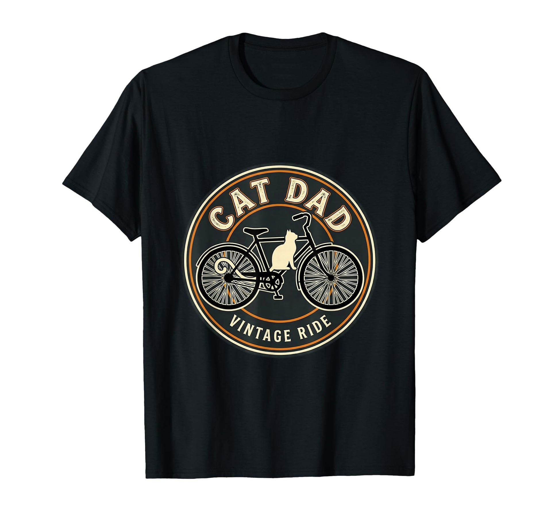 Cat Dad Cycling Adventure T-Shirt - Minimalist Print Men Women - T-Shirt, Sweatshirt, Hoodie