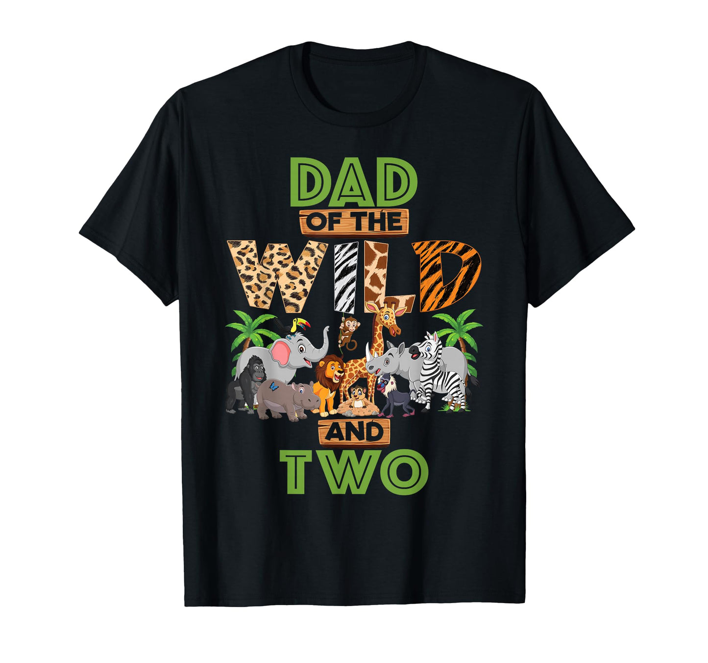 2Nd Birthday Zoo Safari Jungle Dad T-Shirt - Minimalist Print for Adults - T-Shirt, Sweatshirt, Hoodie