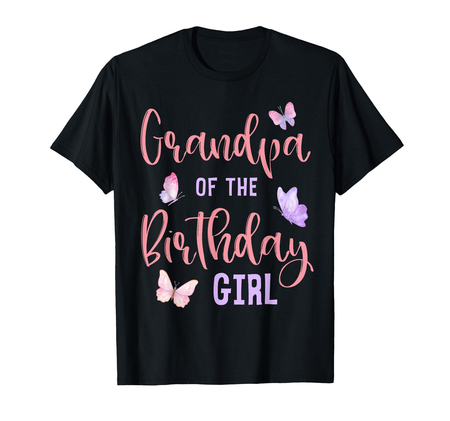 Grandpa Birthday Butterfly Party T-Shirt - Aesthetic Graphic Men Women - T-Shirt, Sweatshirt, Hoodie