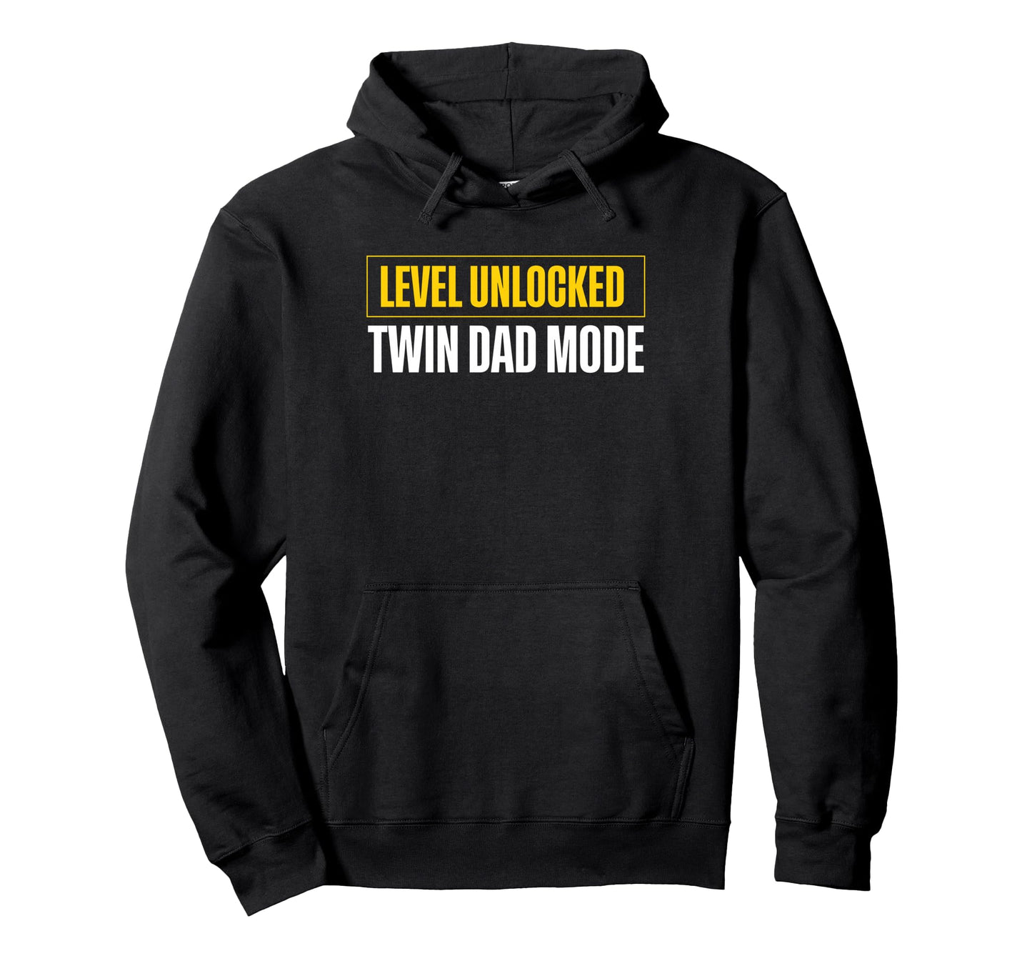 Level Unlocked Twin Dad Mode Father Hoodie - Custom Art Print Men Women - T-Shirt, Sweatshirt, Hoodie