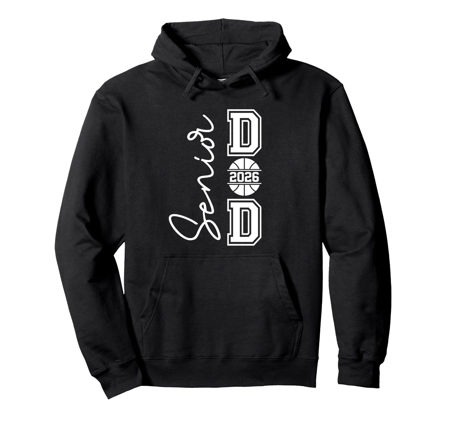 Proud Dad 2026 Senior Graduate Basketball Hoodie - Custom Art Print Unisex - T-Shirt, Sweatshirt, Hoodie