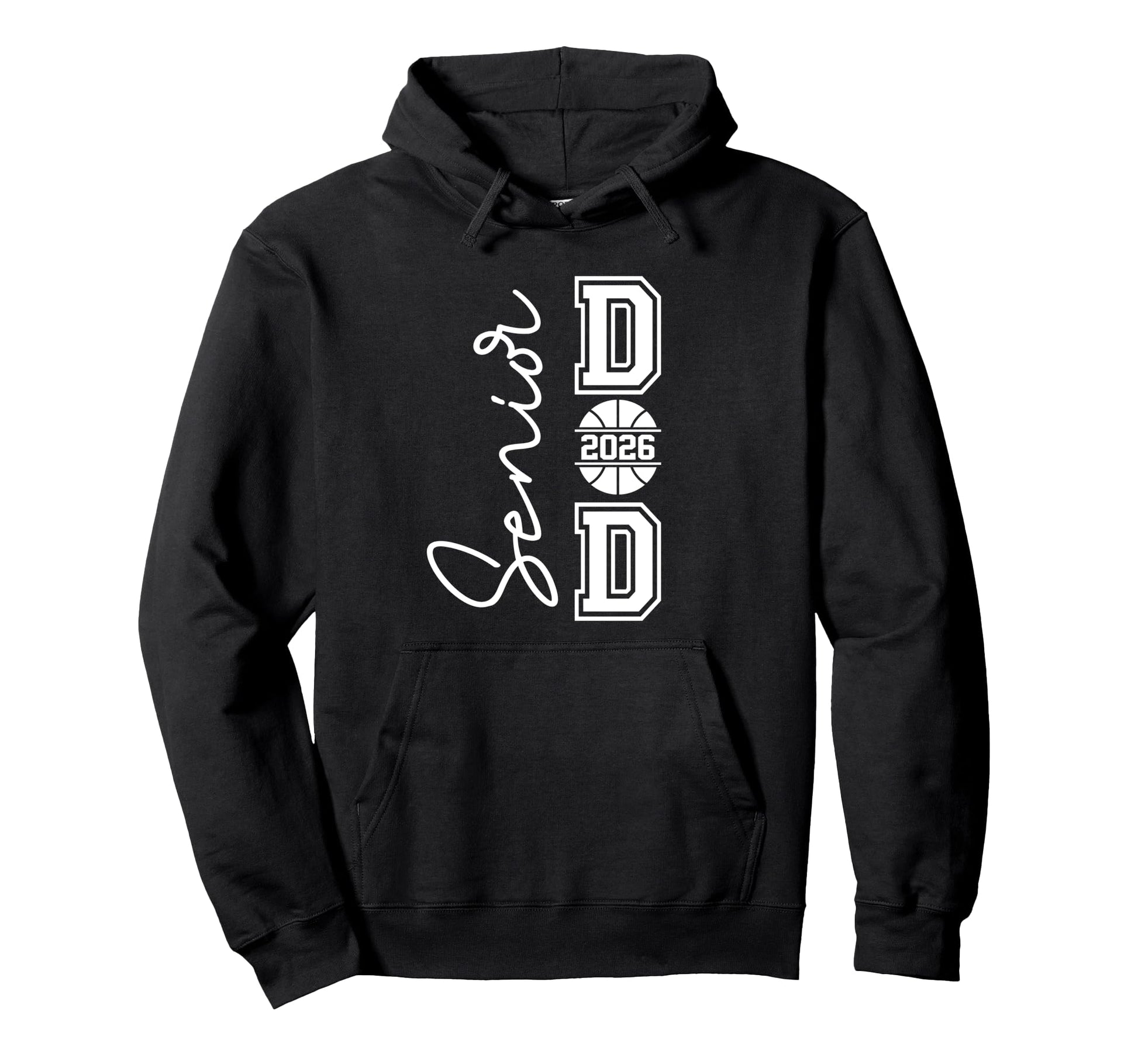 Proud Dad 2026 Senior Graduate Basketball Hoodie - Custom Art Print Unisex - T-Shirt, Sweatshirt, Hoodie