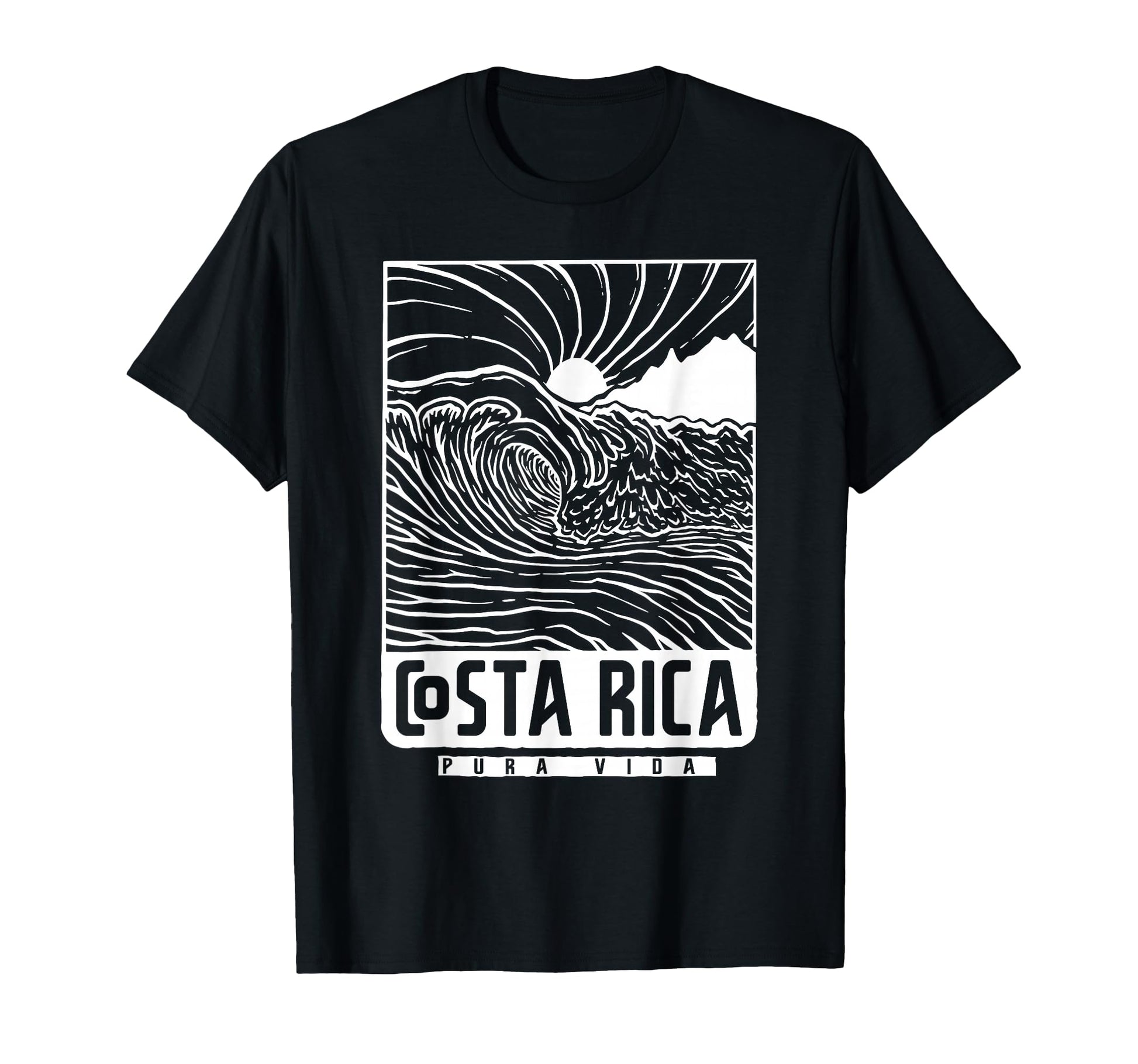 Costa Rica Pura Vida T-Shirt - Trendy Graphic Unisex - T-Shirt, Sweatshirt, Hoodie