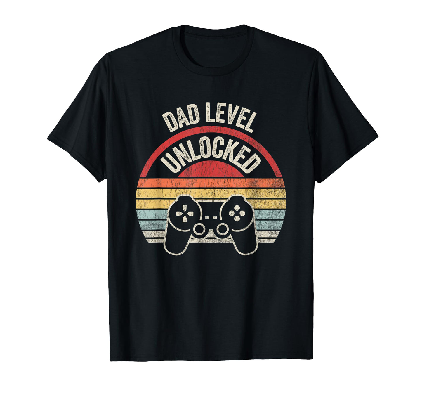 Dad Level Unlocked Gamer Fun T-Shirt - Custom Art Print for Adults - T-Shirt, Sweatshirt, Hoodie