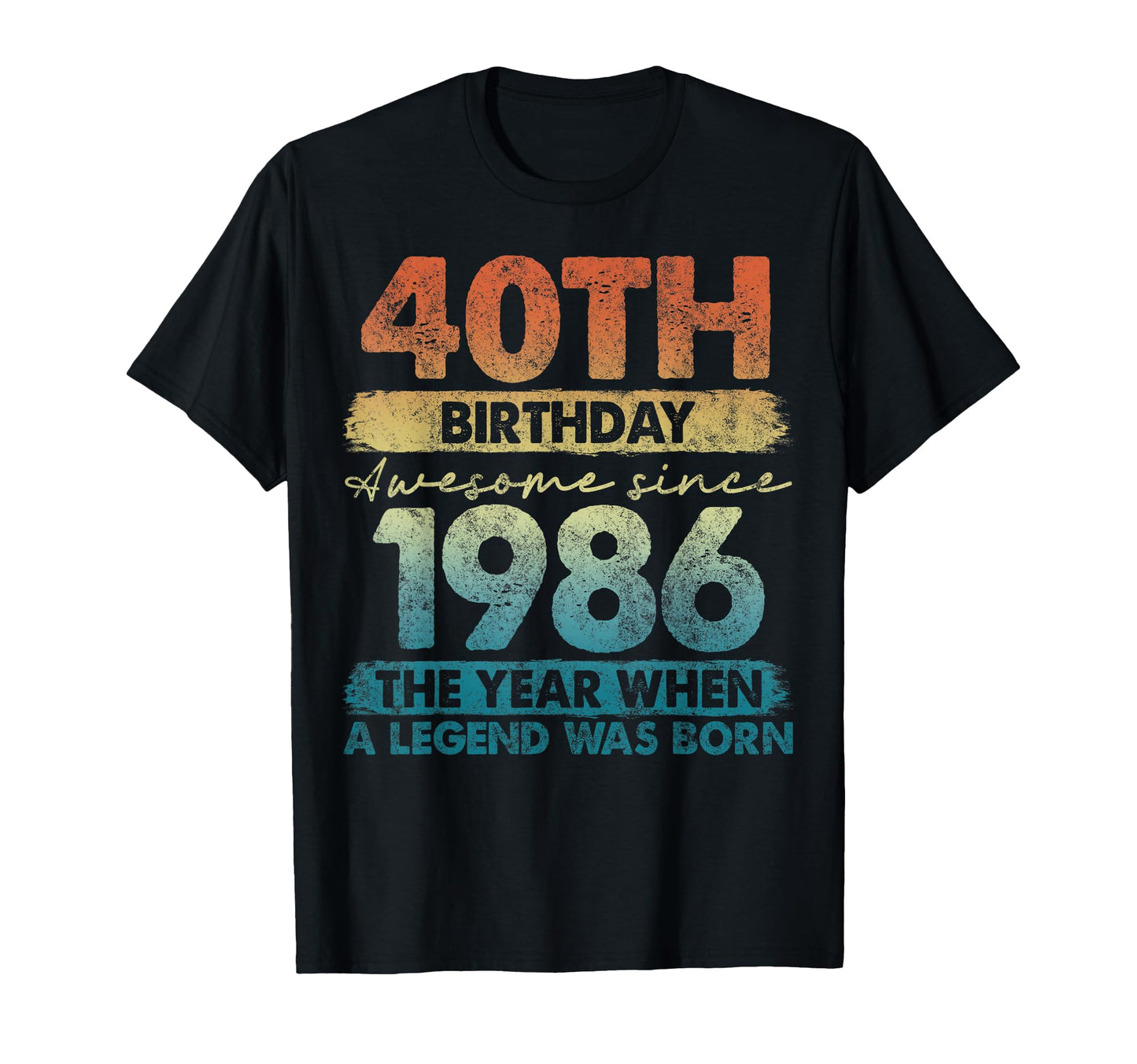 40 Year Old Gifts 1986 40Th Birthday T-Shirt - Streetwear Style for Adults - T-Shirt, Sweatshirt, Hoodie