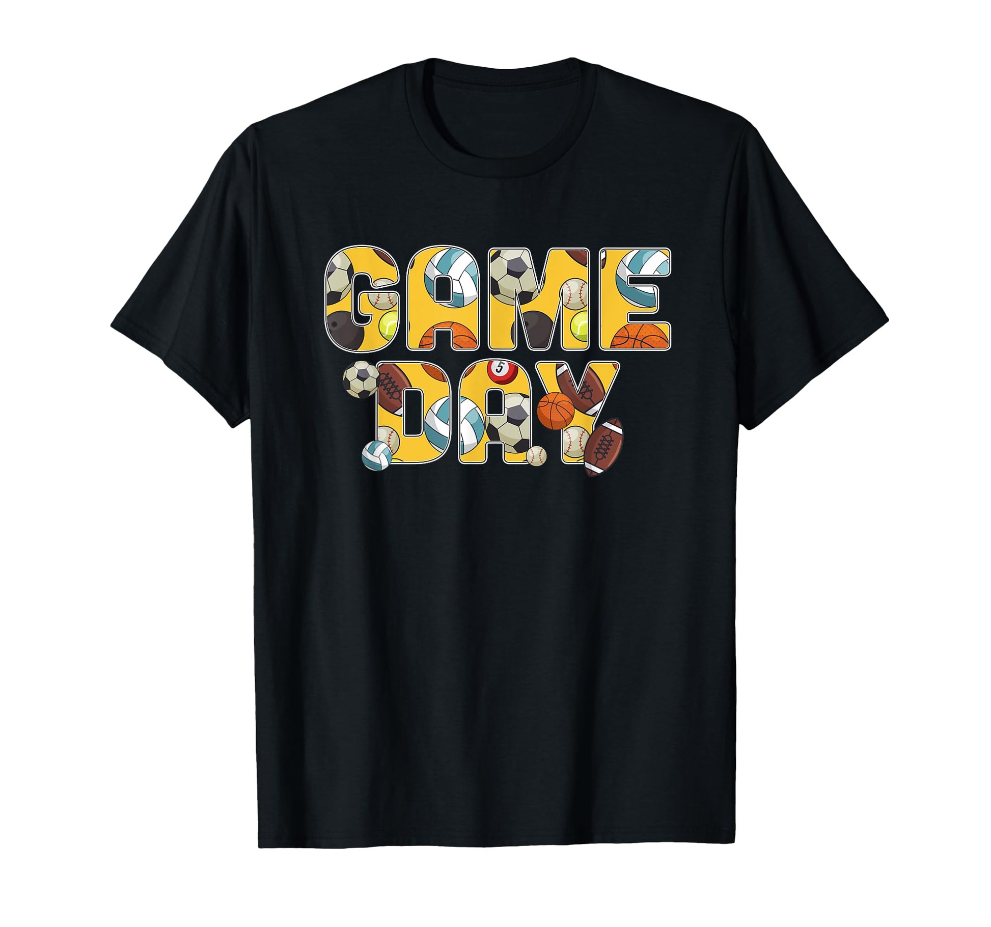 Game Day Sports Soccer Baseball Football T-Shirt - Graphic Print Unisex - T-Shirt, Sweatshirt, Hoodie