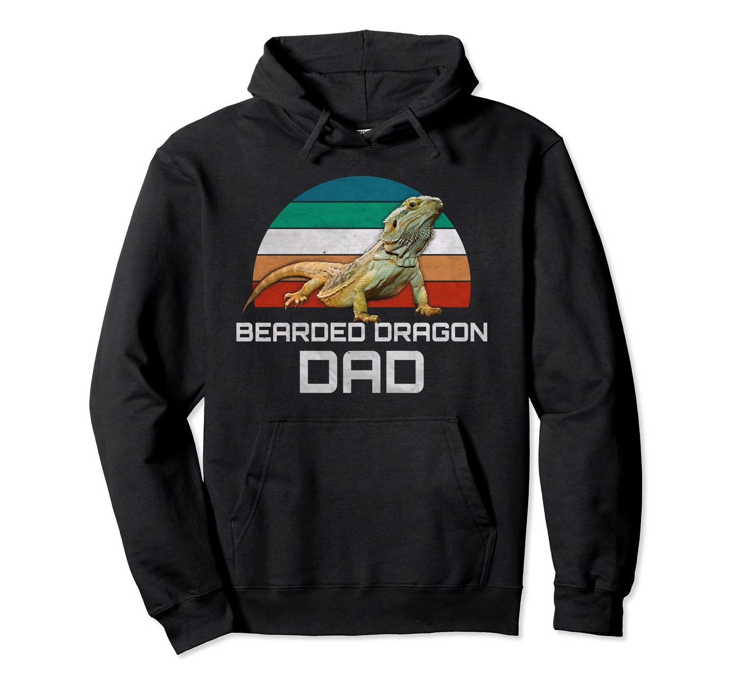 Bearded Dragon Dad Art Hoodie - Aesthetic Graphic for Adults - T-Shirt, Sweatshirt, Hoodie