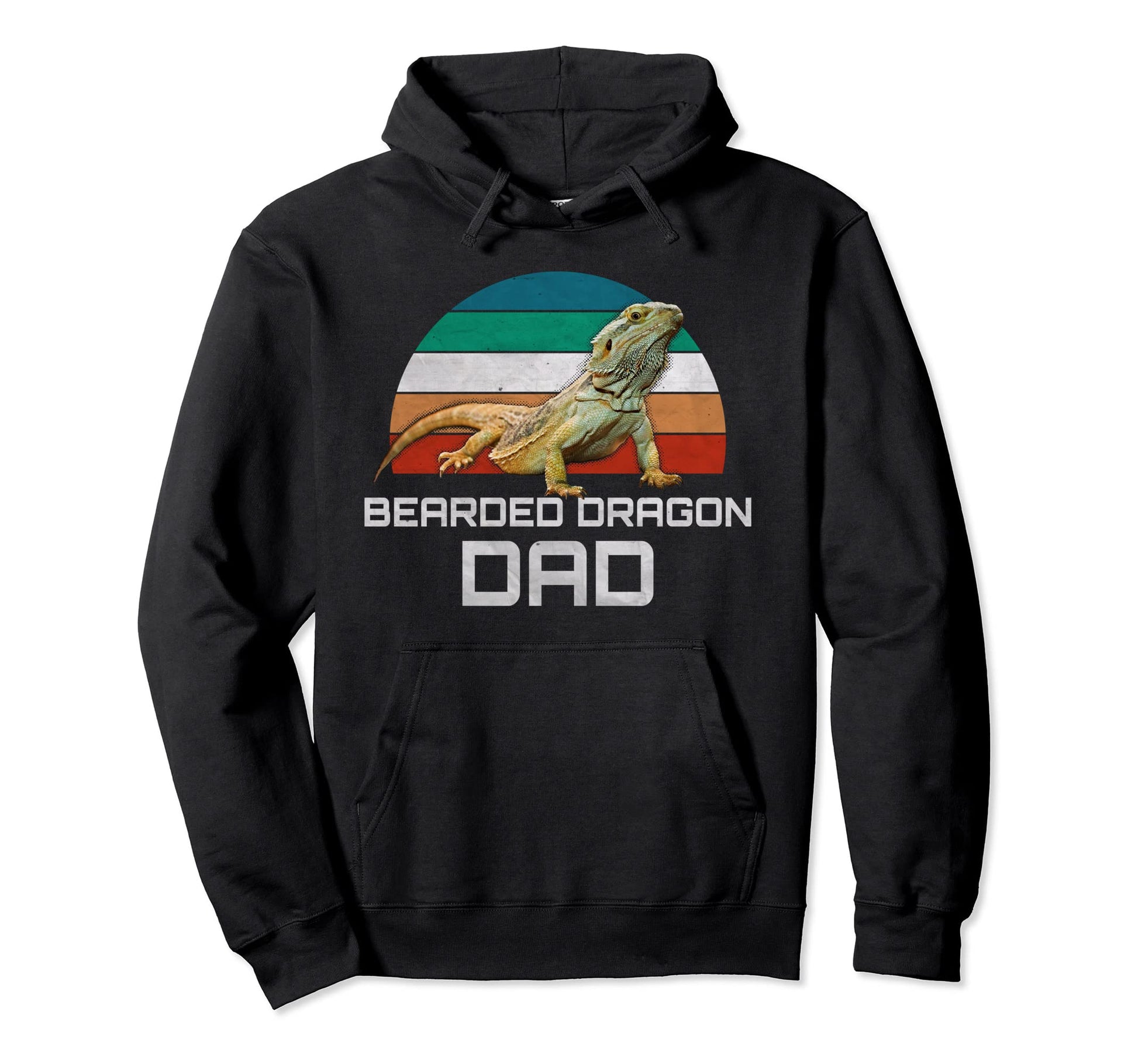 Bearded Dragon Dad Art Hoodie - Aesthetic Graphic for Adults - T-Shirt, Sweatshirt, Hoodie