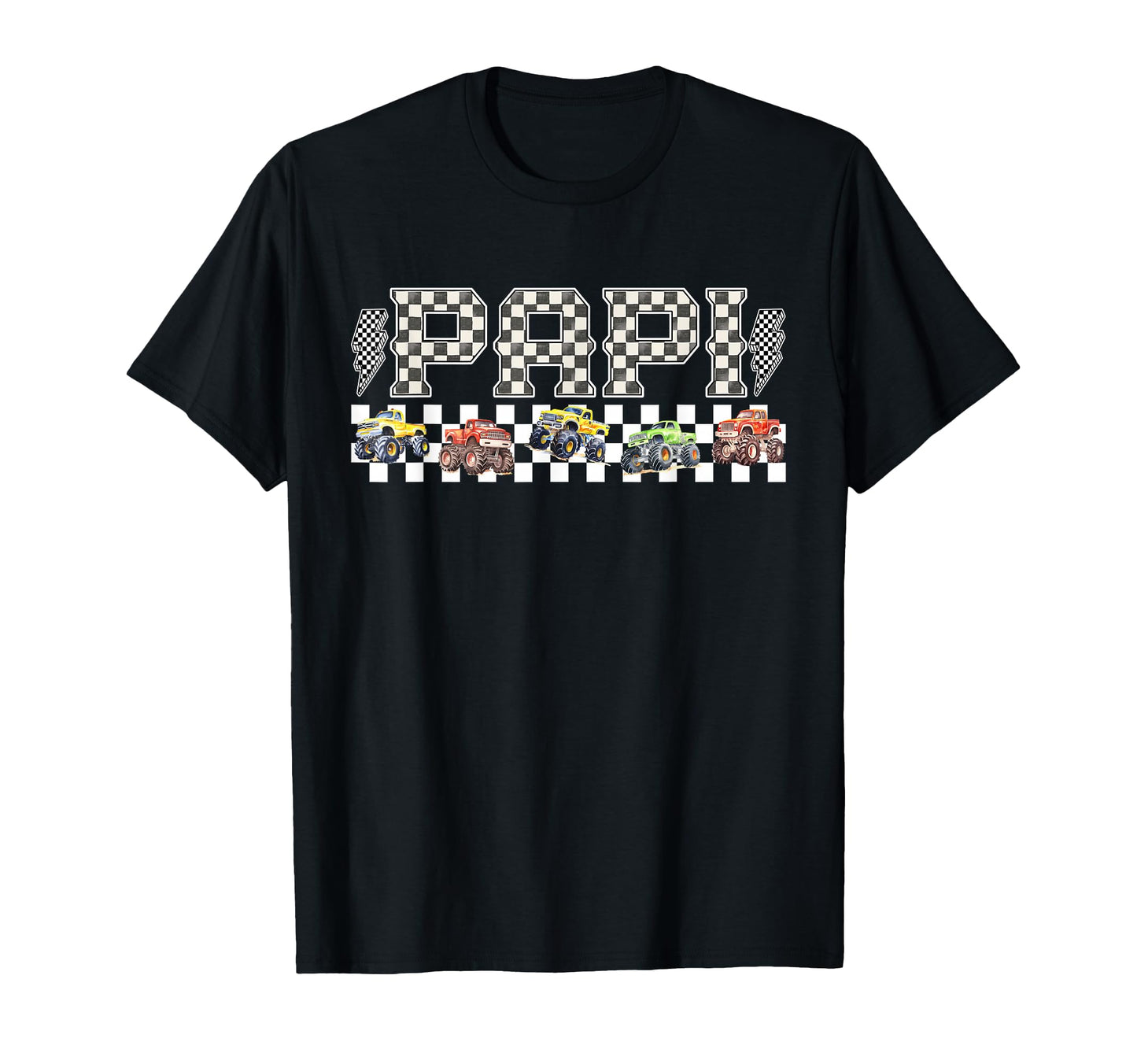 Papi Monster Truck Family Crew Birthday T-Shirt - Minimalist Print Unisex - T-Shirt, Sweatshirt, Hoodie