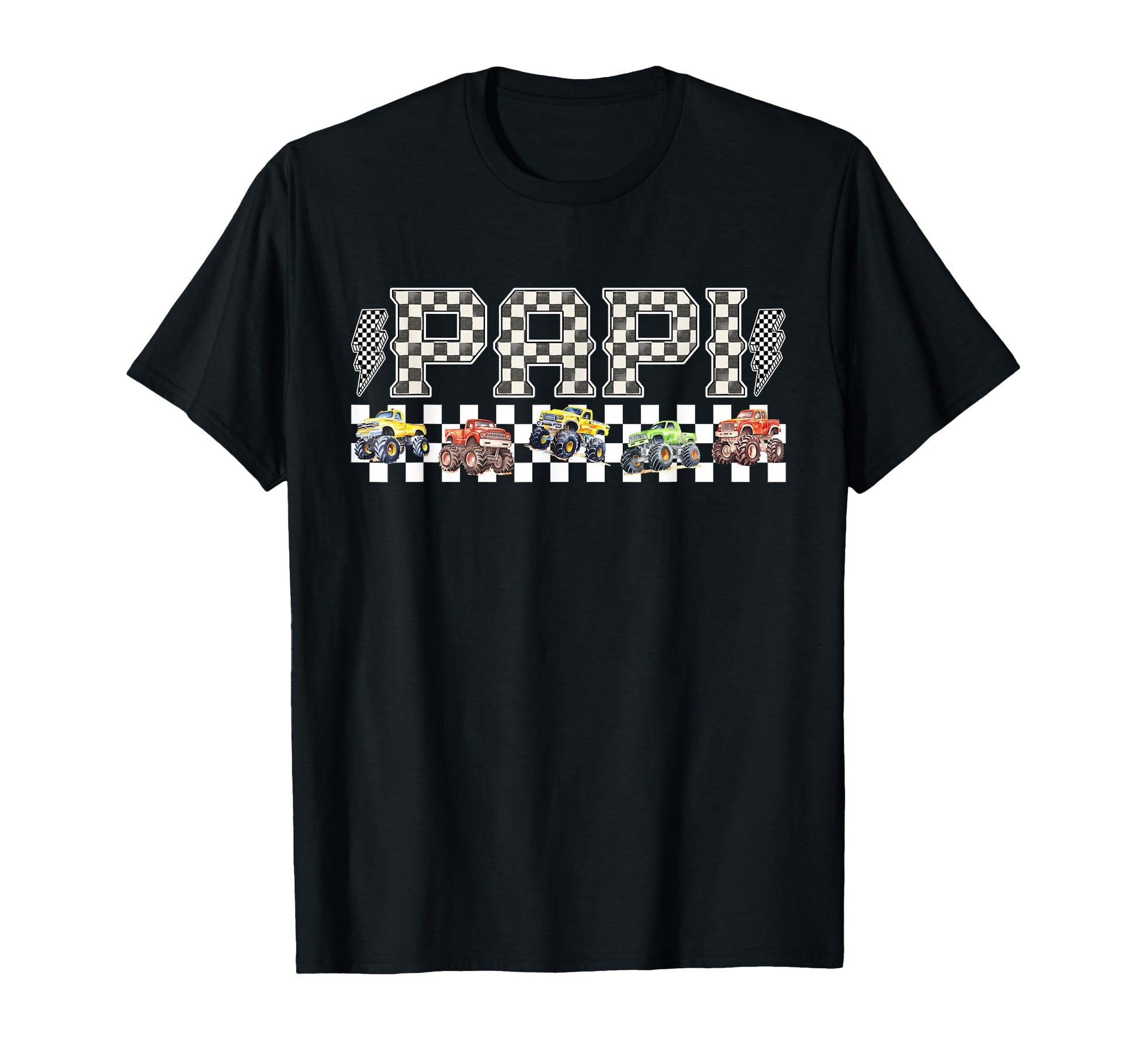Papi Monster Truck Family Crew Birthday T-Shirt - Minimalist Print Unisex - T-Shirt, Sweatshirt, Hoodie