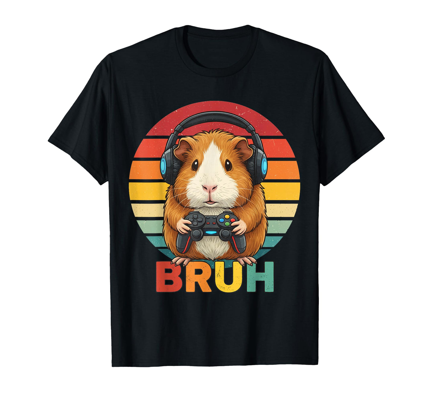 Guinea Pig Video Games Guinea Pig Bruh T-Shirt - Custom Art Print Unisex - T-Shirt, Sweatshirt, Hoodie
