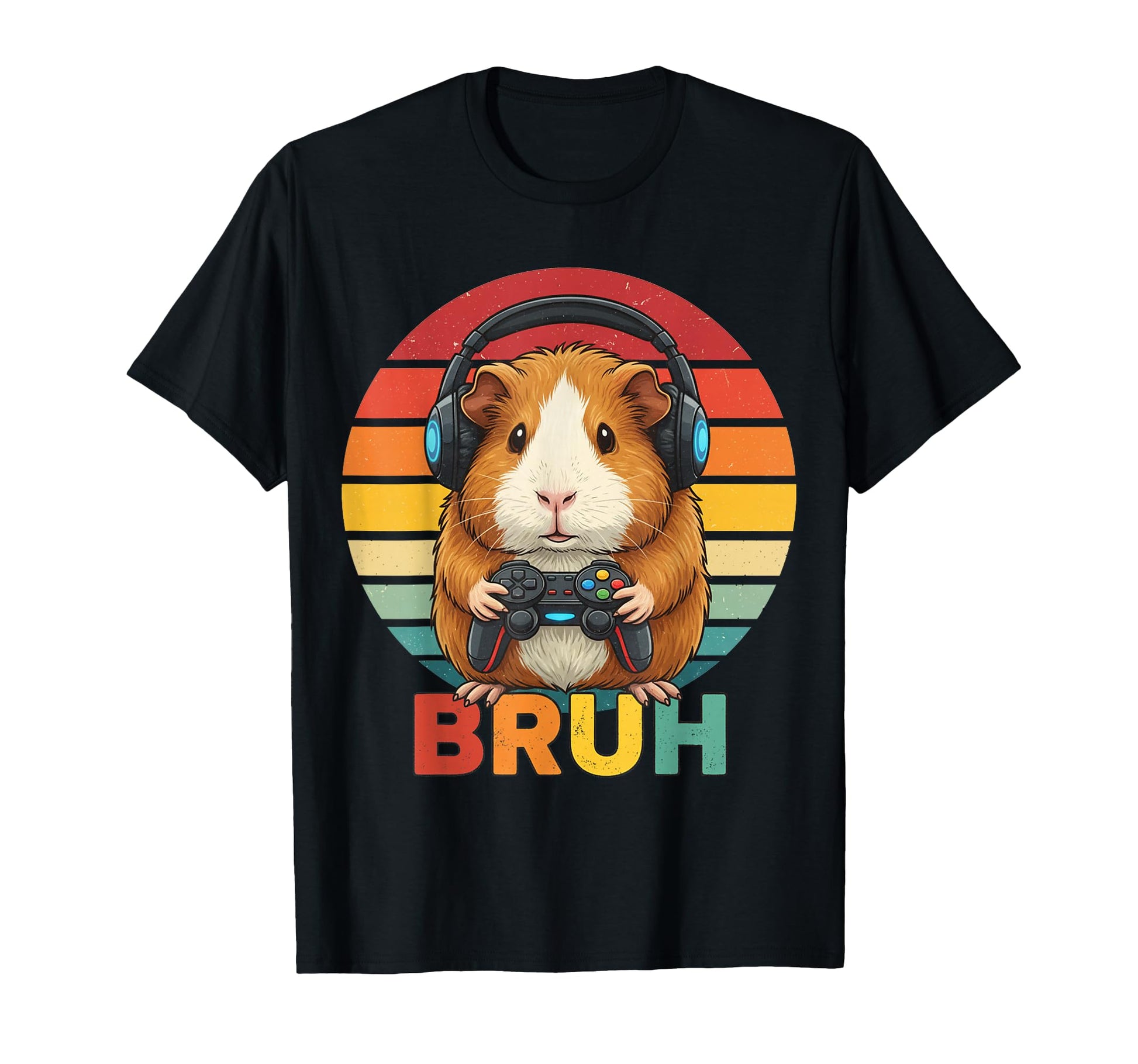 Guinea Pig Video Games Guinea Pig Bruh T-Shirt - Custom Art Print Unisex - T-Shirt, Sweatshirt, Hoodie