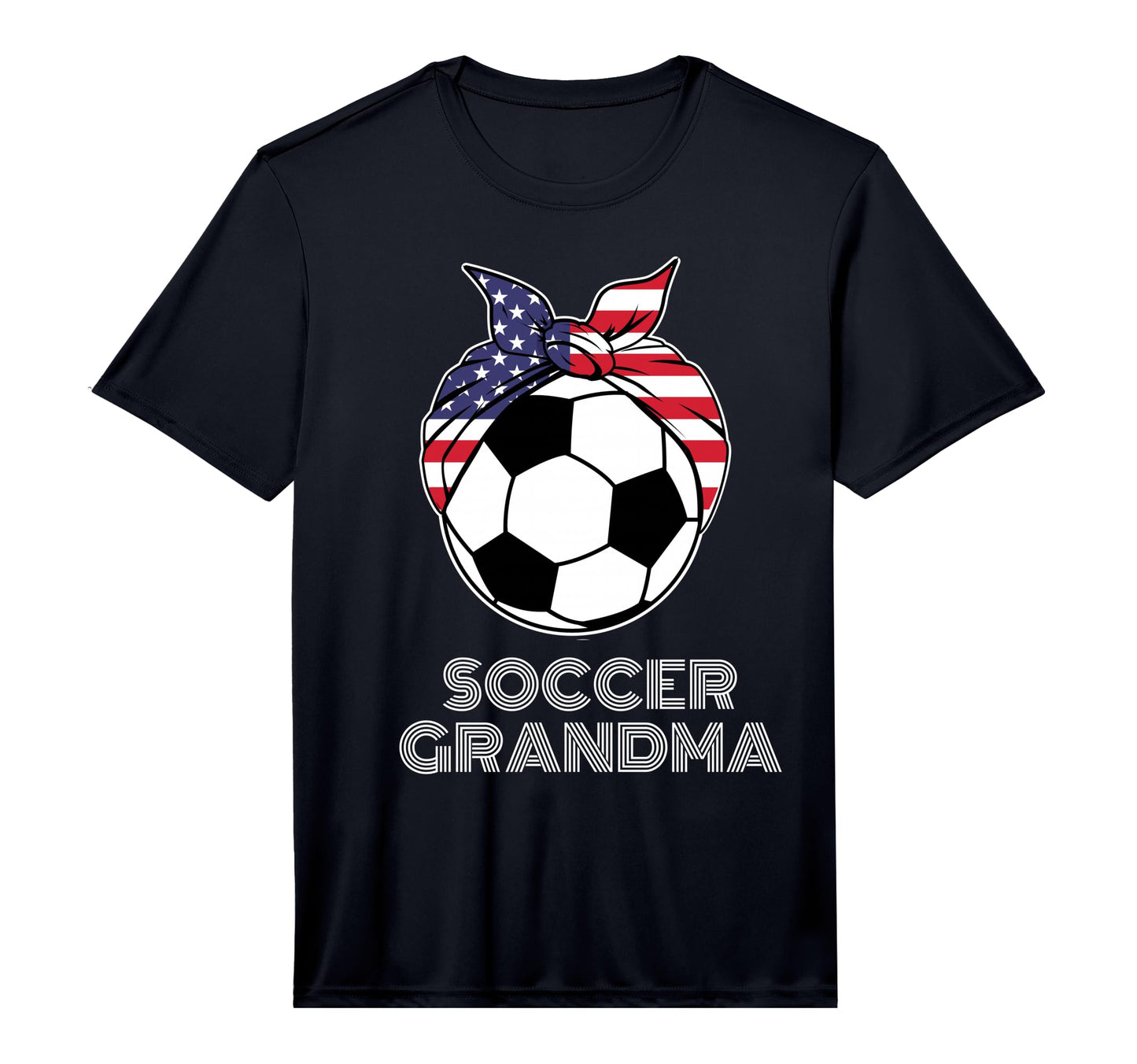 Bandana Soccer Ball Grandmother Gigi Nana T-Shirt - Novelty Apparel Unisex - T-Shirt, Sweatshirt, Hoodie