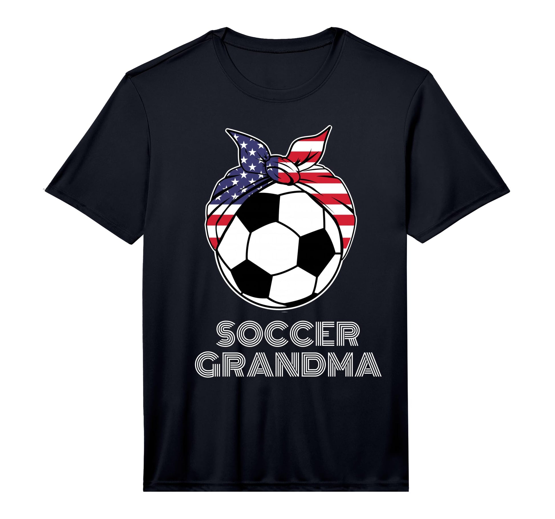 Bandana Soccer Ball Grandmother Gigi Nana T-Shirt - Novelty Apparel Unisex - T-Shirt, Sweatshirt, Hoodie