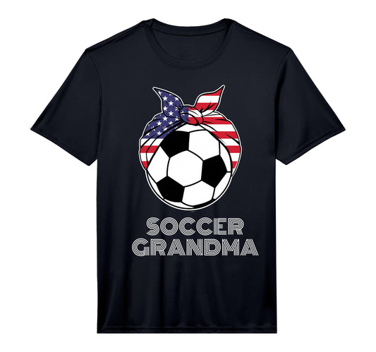 Bandana Soccer Ball Grandmother Gigi Nana T-Shirt - Novelty Apparel Unisex - T-Shirt, Sweatshirt, Hoodie