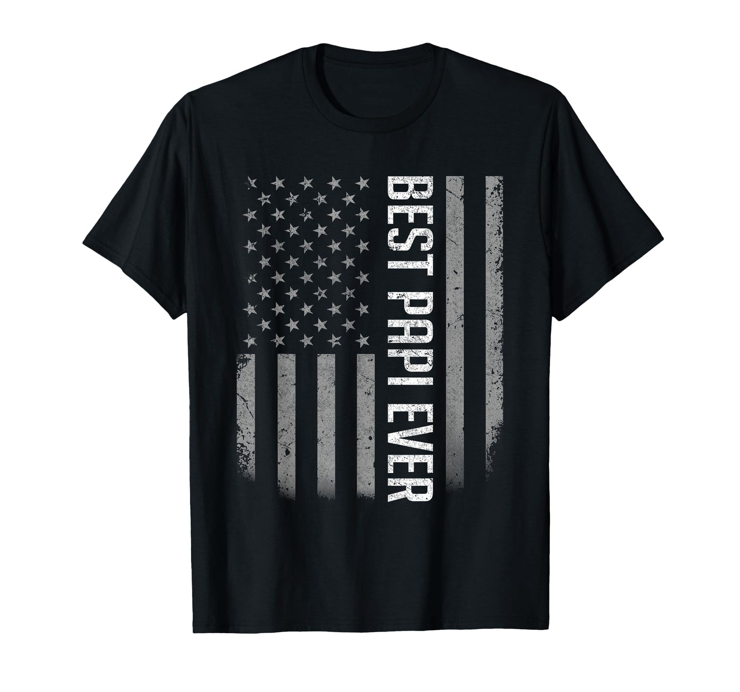 American Flag Dad Gift Fathers Day T-Shirt - Custom Art Print for Adults - T-Shirt, Sweatshirt, Hoodie