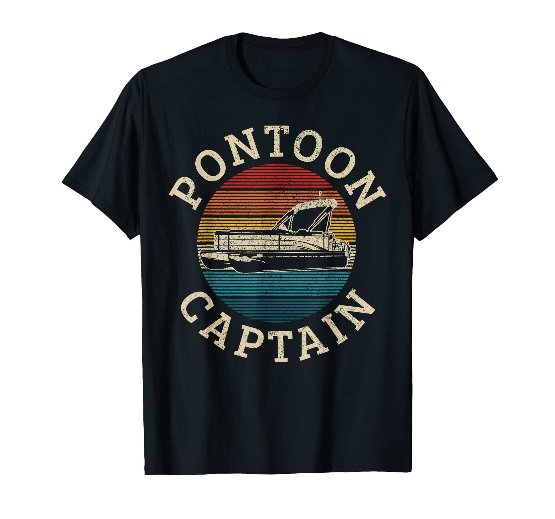 Pontoon Captain Pontoon Boating Boating T-Shirt - Trendy Graphic for Adults - T-Shirt, Sweatshirt, Hoodie
