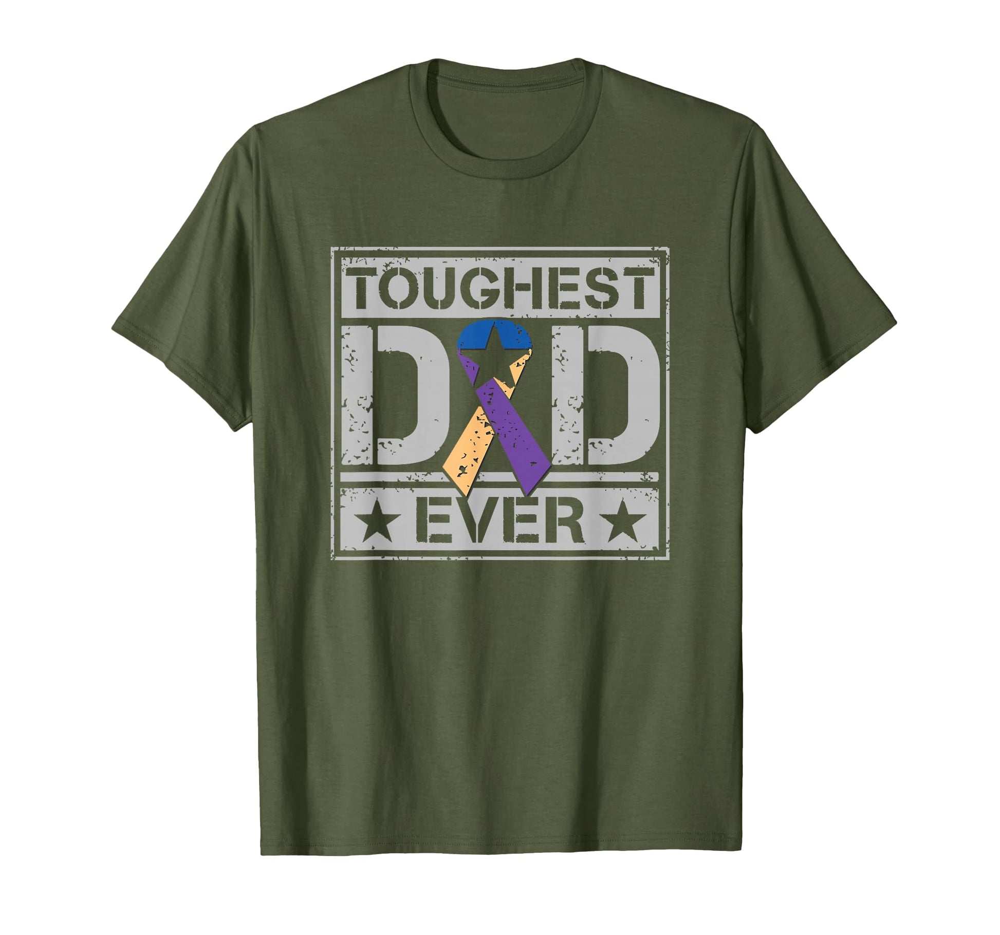 Toughest Dad Ever Military Bladder T-Shirt - Minimalist Print for Adults - T-Shirt, Sweatshirt, Hoodie