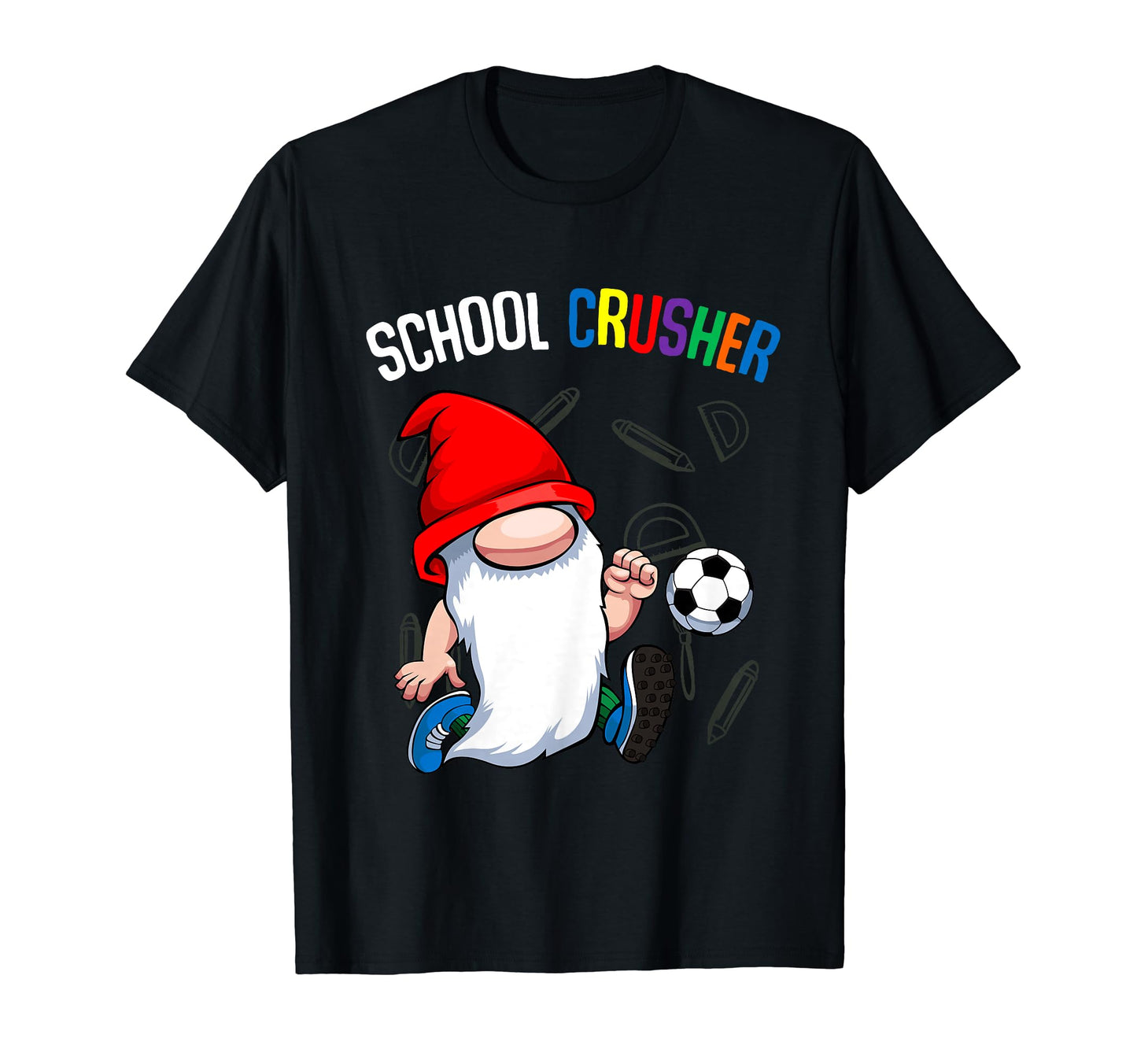 School Crusher Back To School Gnome T-Shirt - Trendy Graphic Men Women - T-Shirt, Sweatshirt, Hoodie