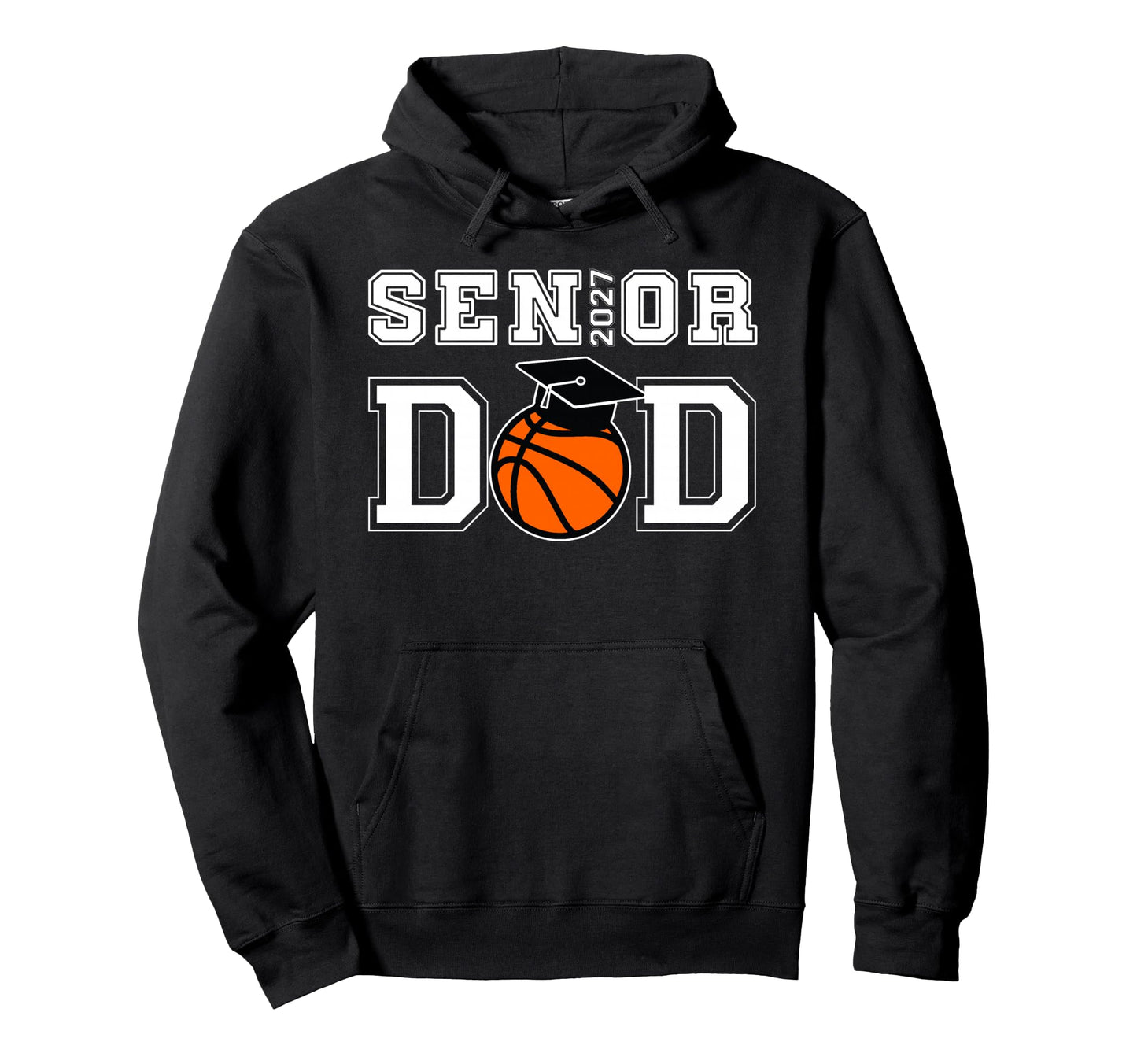 Senior Dad Graduate Proud Father Class Hoodie - Trendy Graphic for Adults - T-Shirt, Sweatshirt, Hoodie