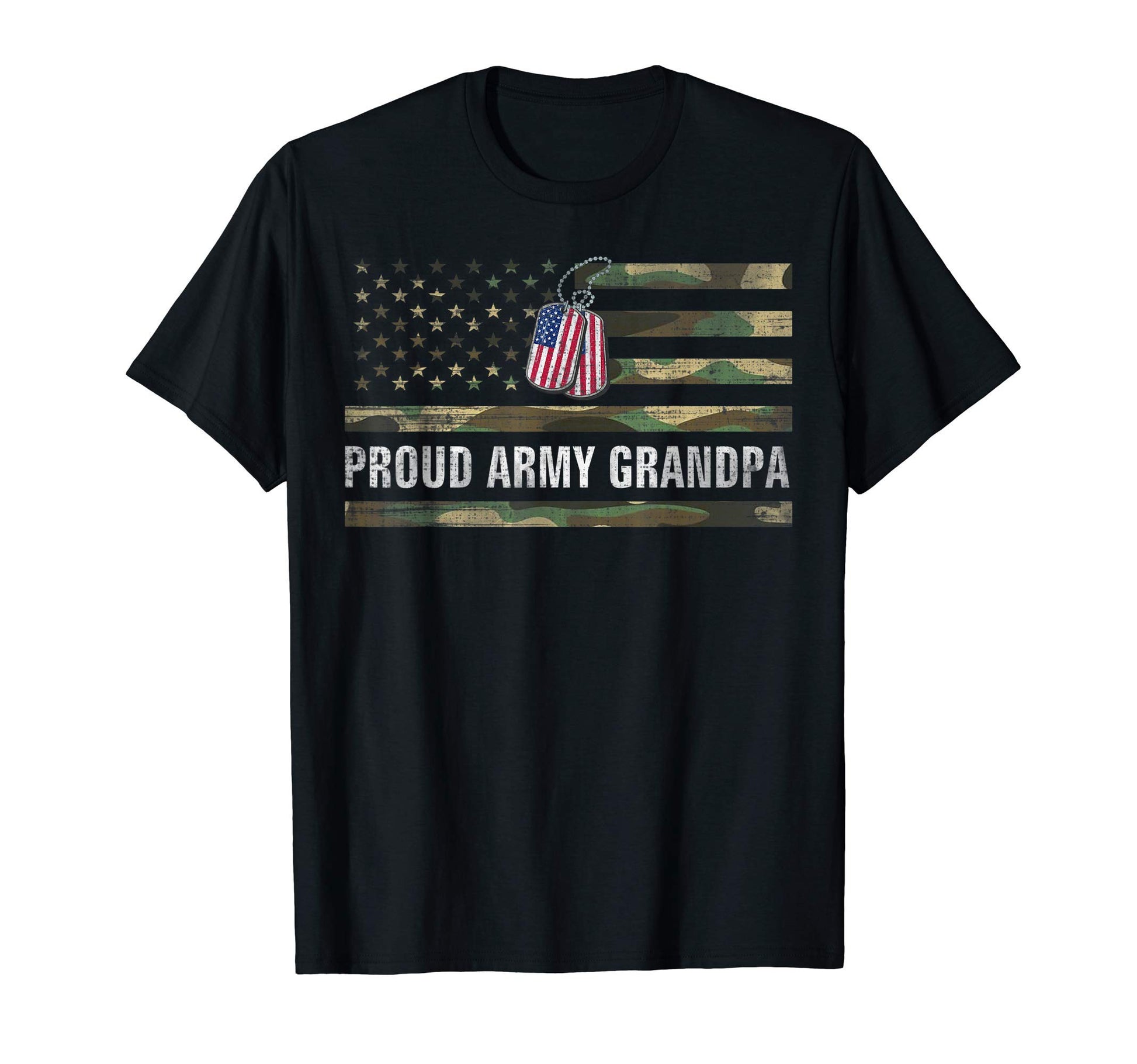 American Flag Proud Army Grandpa T-Shirt - Graphic Print for Adults - T-Shirt, Sweatshirt, Hoodie
