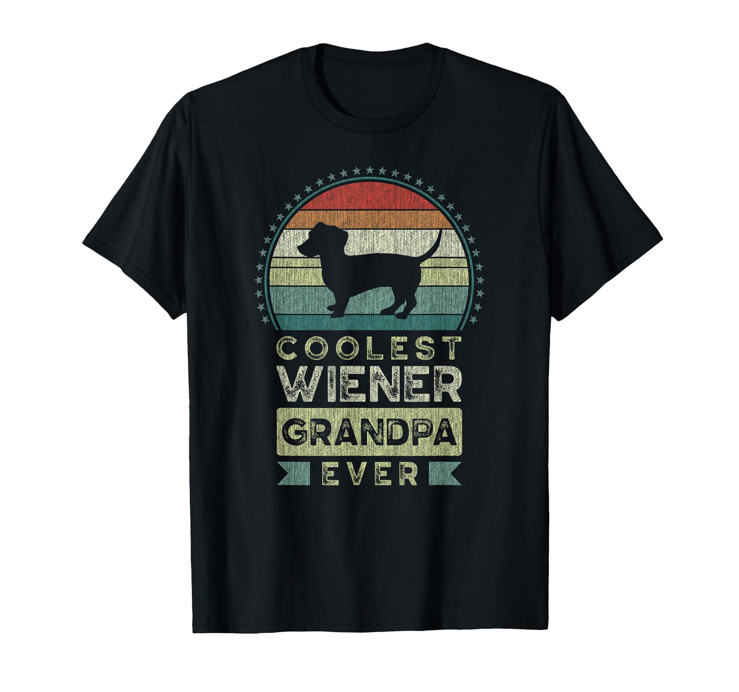 Coolest Wiener Grandpa Ever T-Shirt - Casual Everyday Wear for Adults - T-Shirt, Sweatshirt, Hoodie