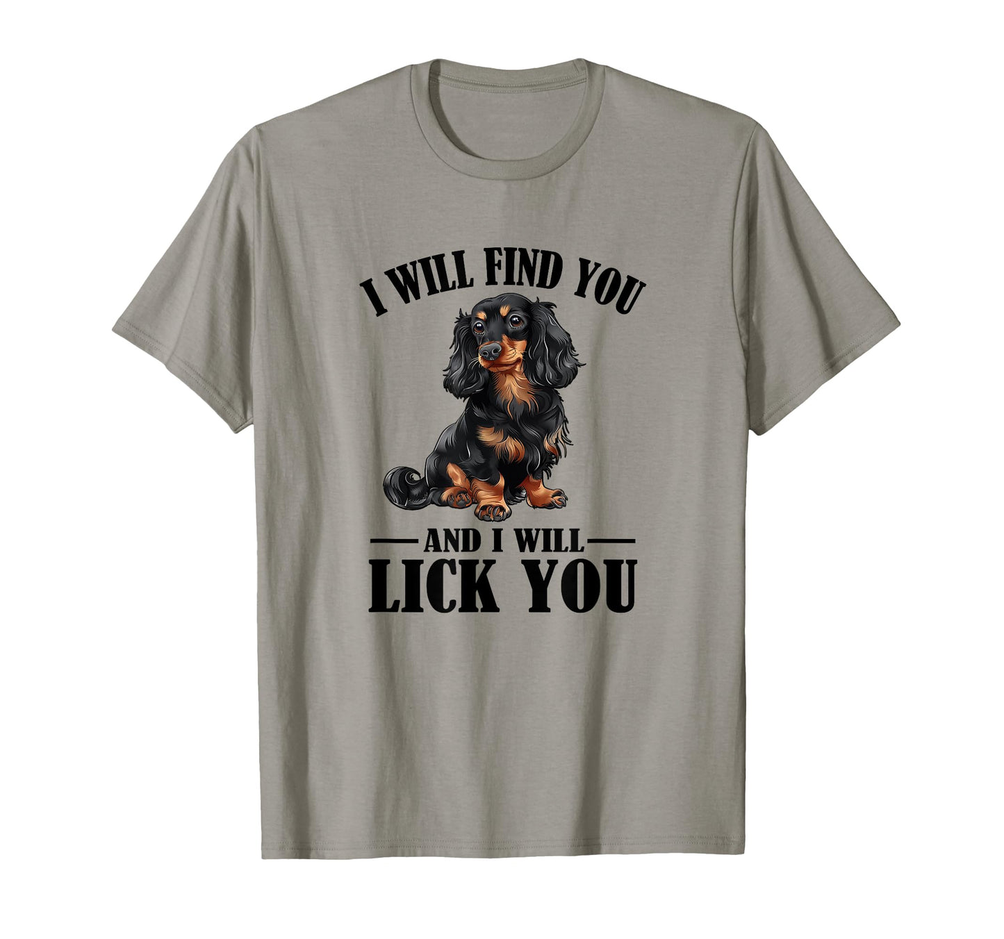 Funny Find You Lick You Black Long T-Shirt - Minimalist Print Unisex - T-Shirt, Sweatshirt, Hoodie