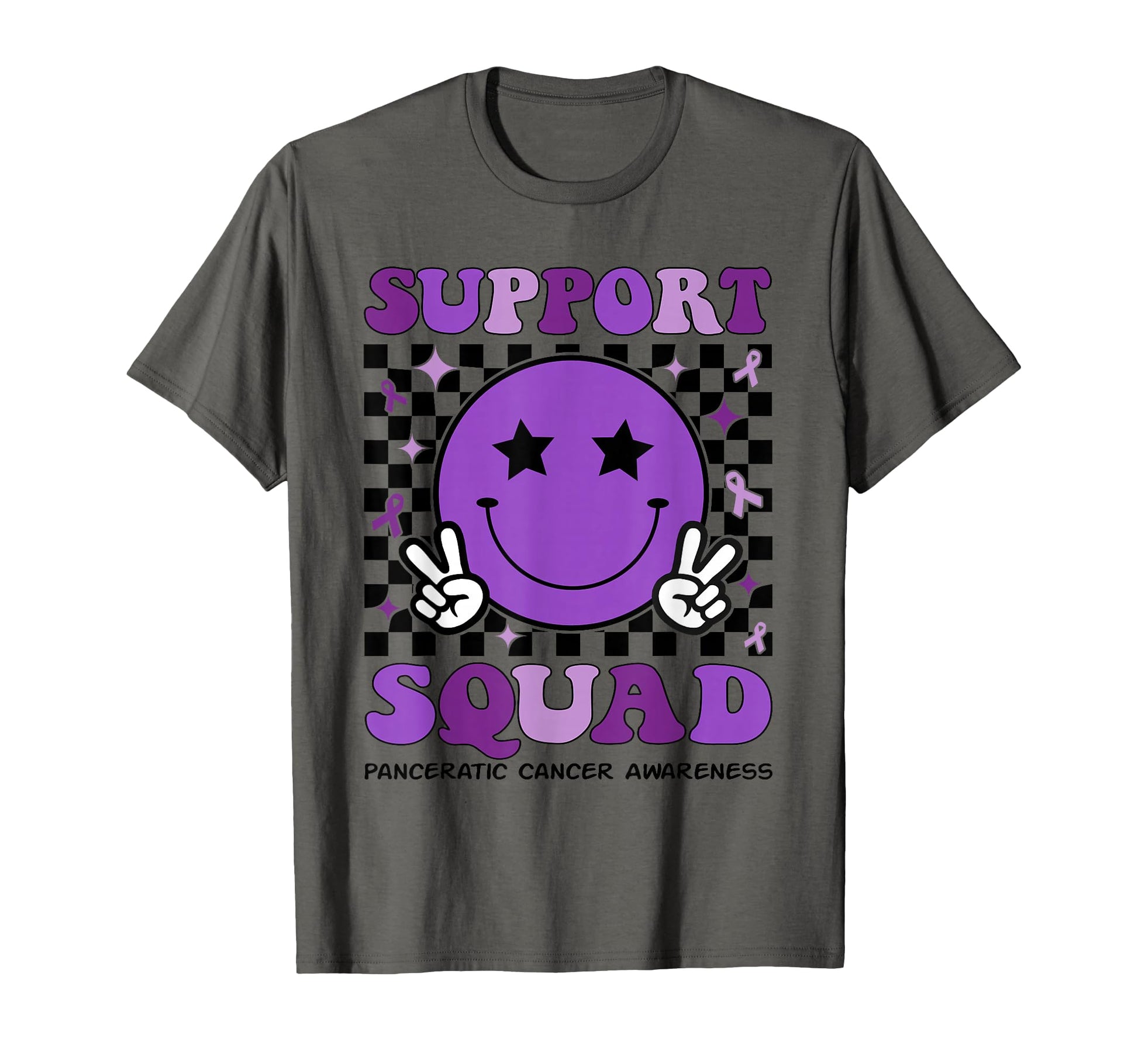 Support Squad Purple Ribbon T-Shirt - Casual Everyday Wear Unisex - T-Shirt, Sweatshirt, Hoodie