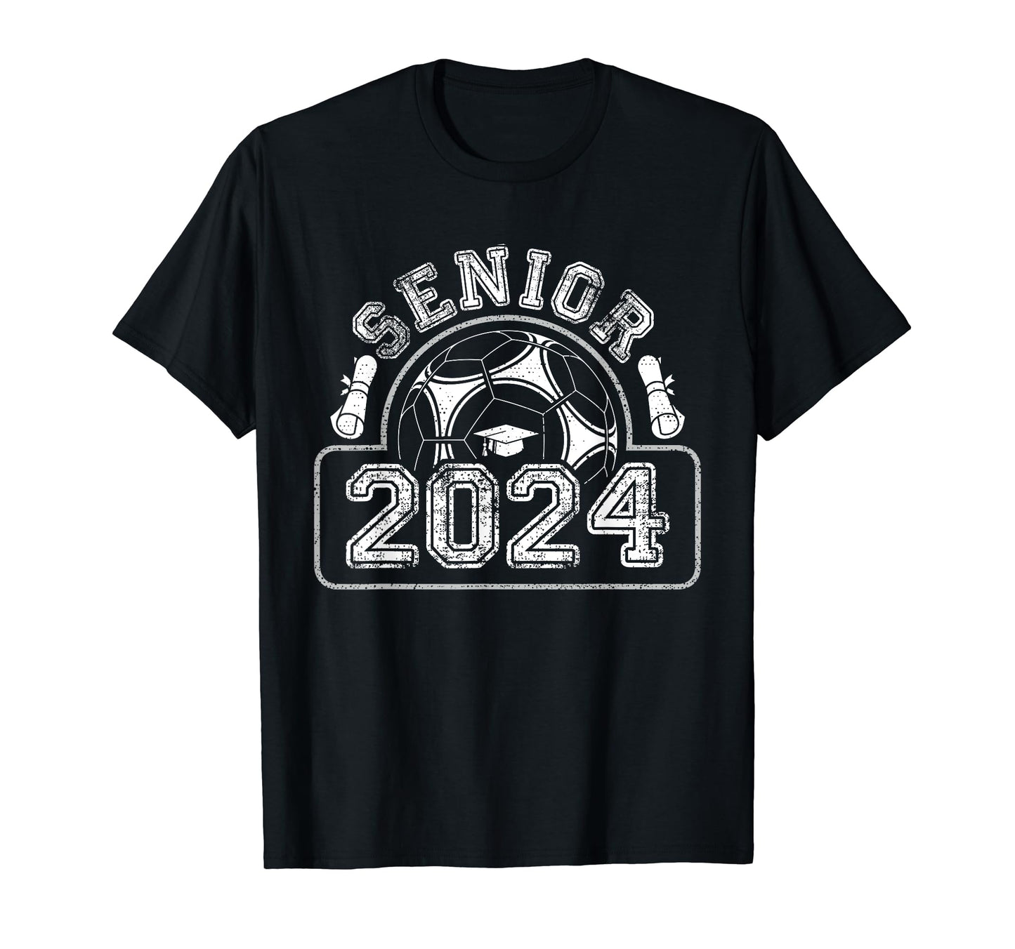 Senior Class 2024 Soccer Player T-Shirt - Casual Everyday Wear for Adults - T-Shirt, Sweatshirt, Hoodie